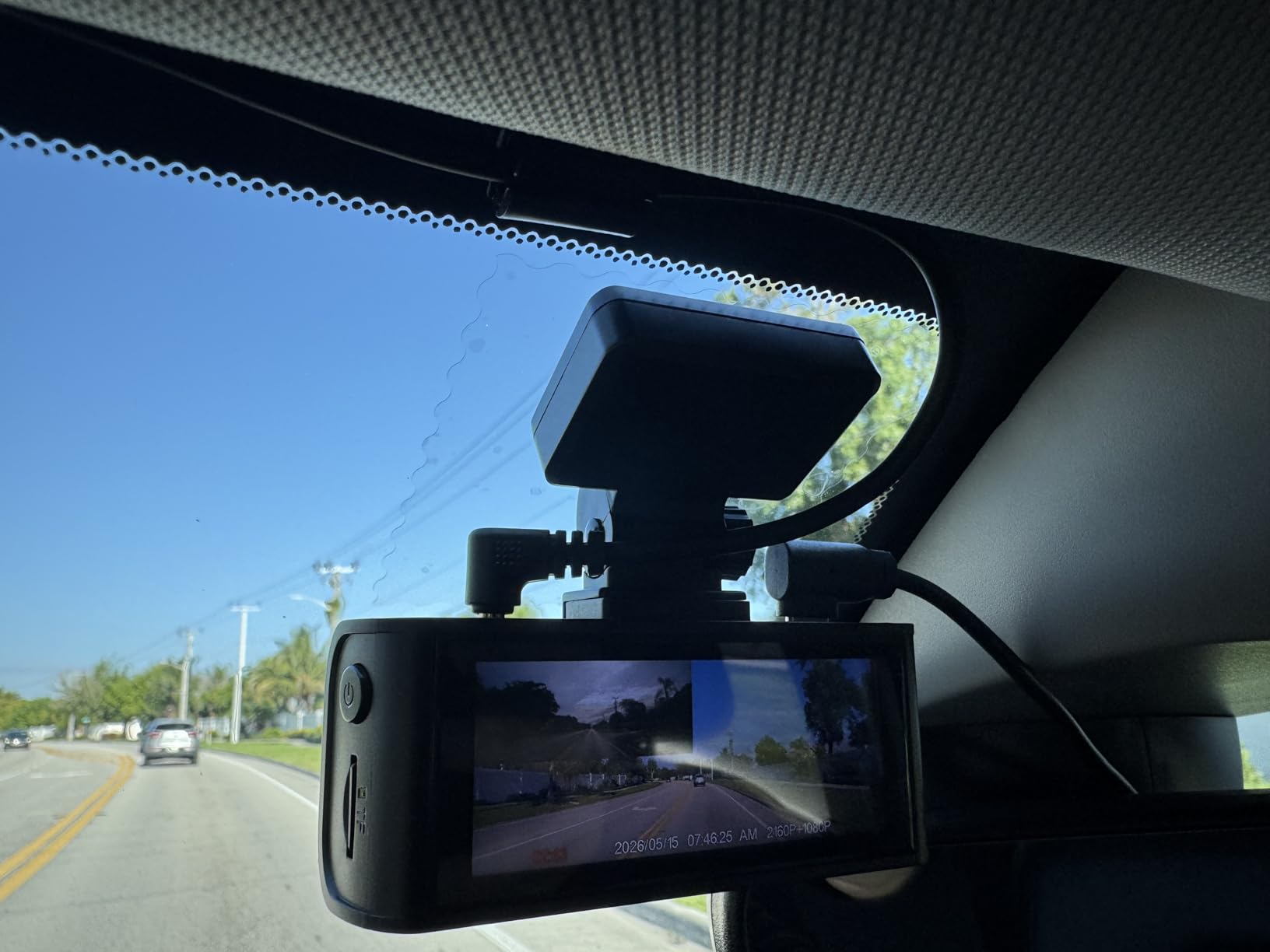 REDTIGER 4K Dash Cam Front Rear, STARVIS 2 Sensor, Free Card Included, 5.8GHz WiFi, Dash Camera for Cars with GPS, WDR Night Vision, 170° Wide Angle, 24H Parking Mode (F7NP) customer photo 2