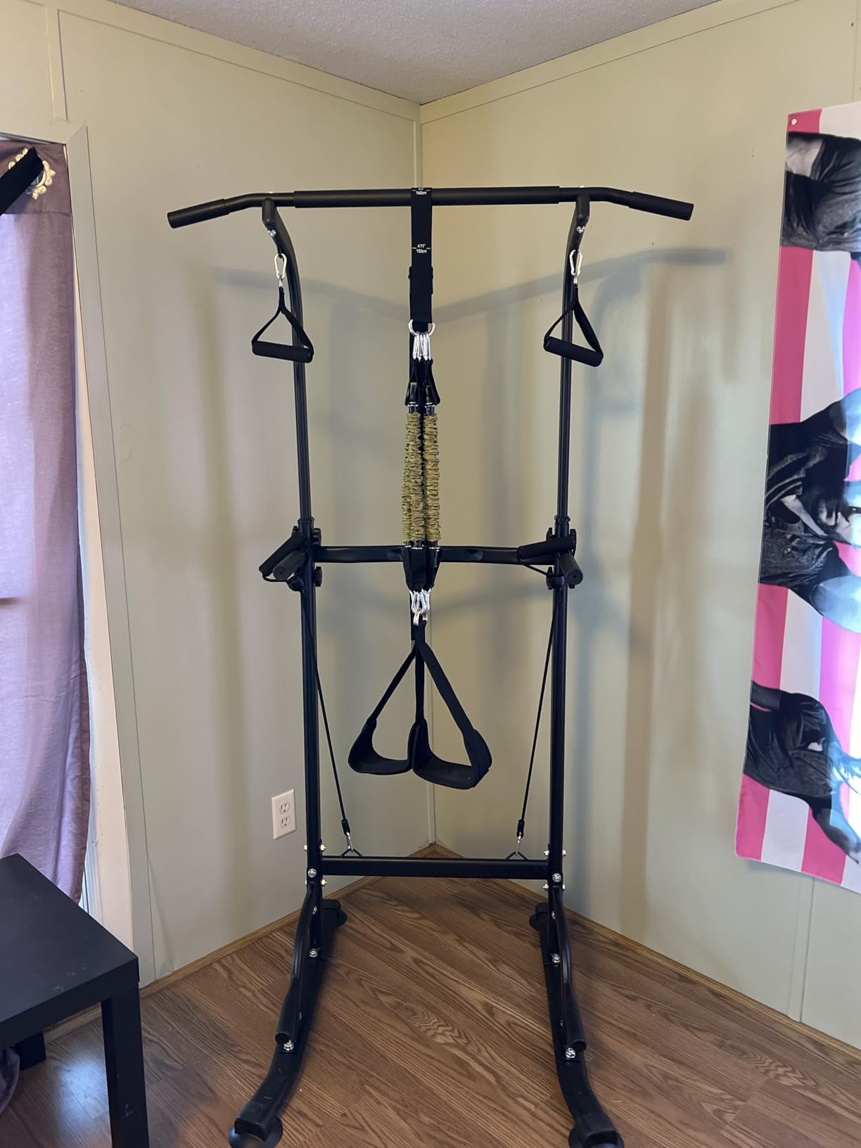Power Tower Pull Up & Dip Station Multi-Function Home Strength Training Fitness Workout Station Height Adjustable customer photo 1