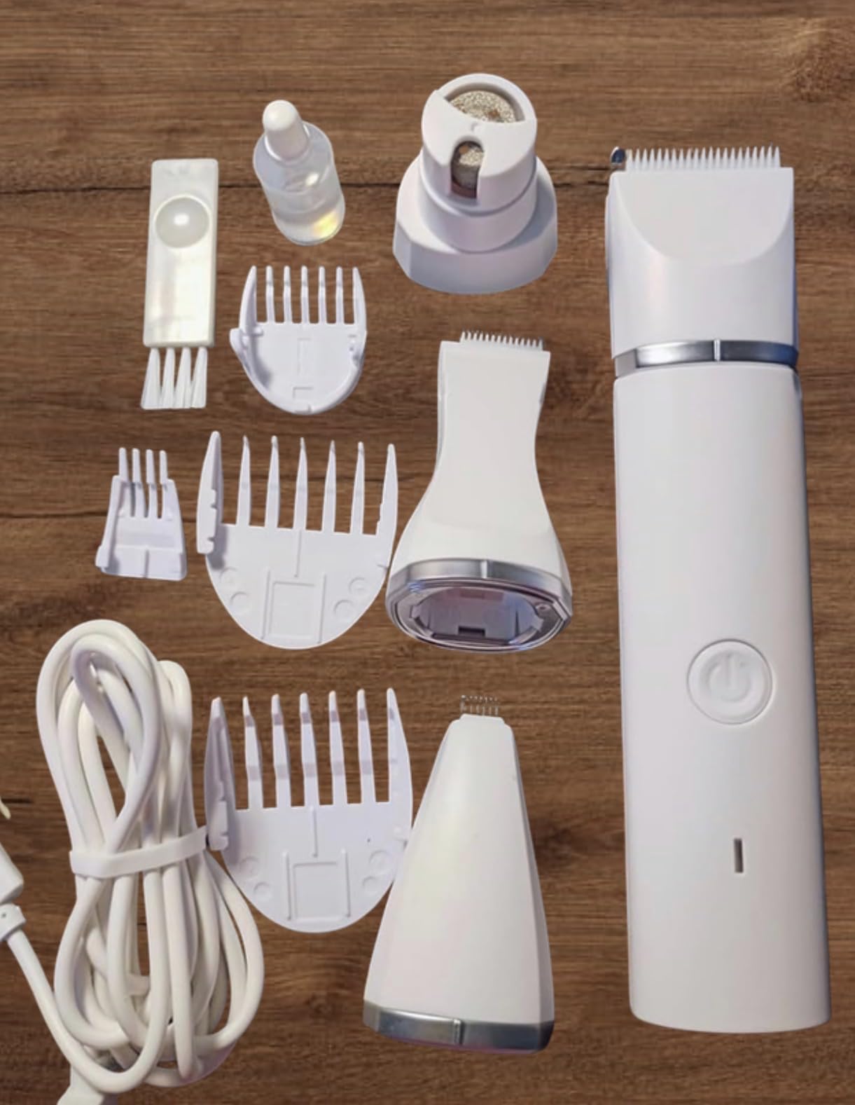 Veeconn Dog Clippers Grooming Kit Hair Clipper-Low Noise Paw Trimmer- Rechargeable - Cordless Quiet Nail Grinder Shaver for Cats and Other Pets customer photo 1