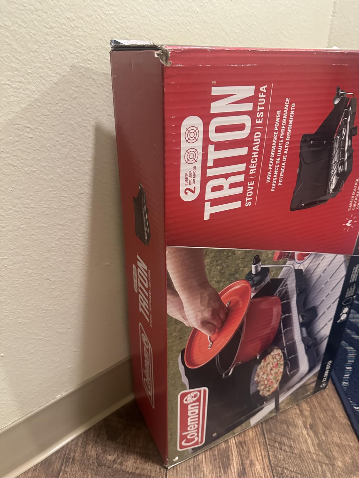 Coleman Triton 2-Burner Propane Stove, Portable Camping Cooktop with 2 Adjustable Burners & Wind Guards, 22,000 BTUs customer photo 2