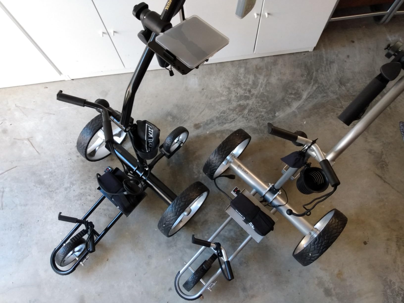 Cart-Tek Electric Golf Push Cart with Remote Control - The Yellowstone, Rugged Steel Frame, Dual Quiet Motors, 10.4 AH Lithium-Ion Battery customer photo 1