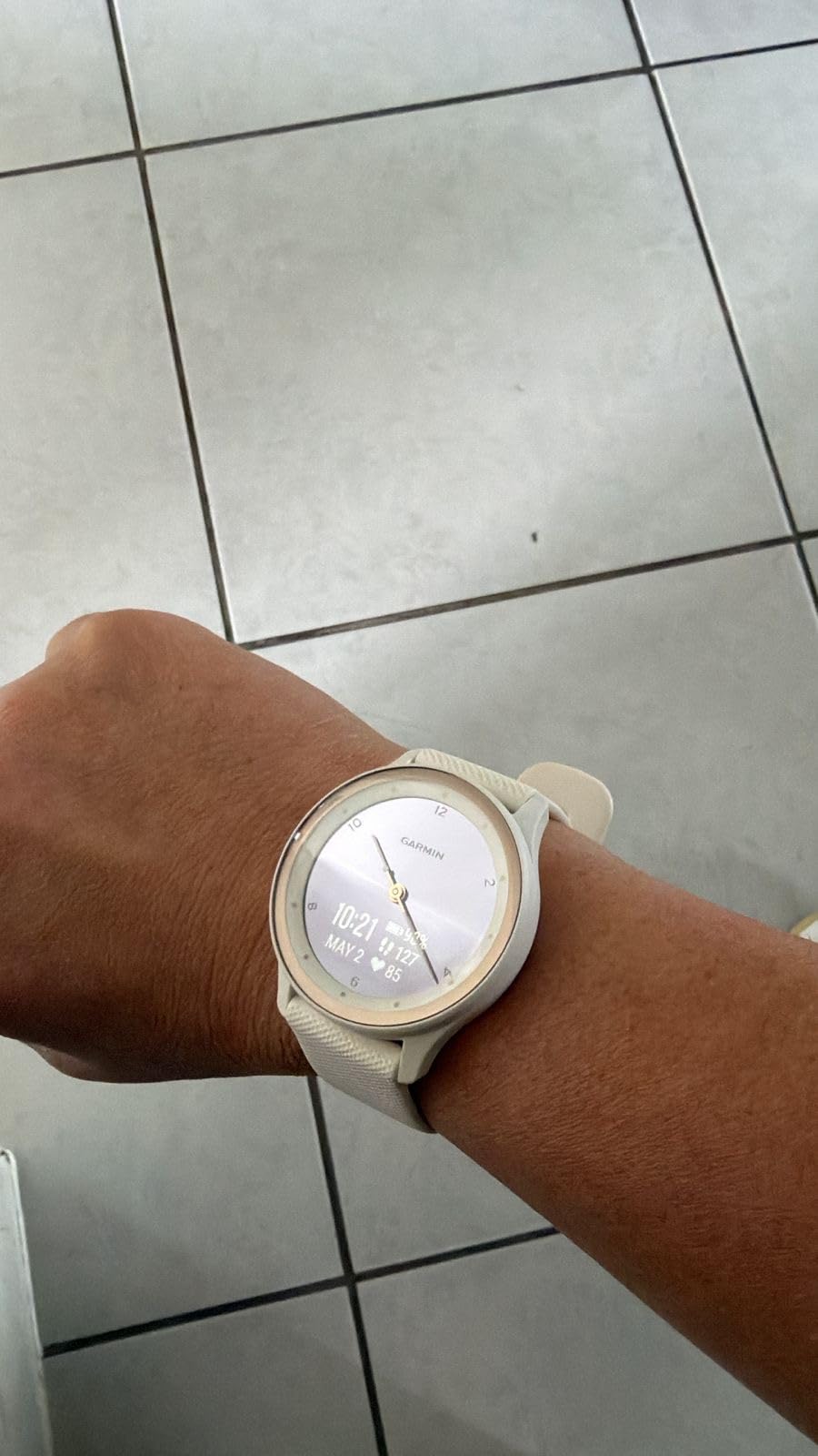 Garmin vivomove Sport, Hybrid Smartwatch, Health and Wellness Features, Touchscreen, Black customer photo 1