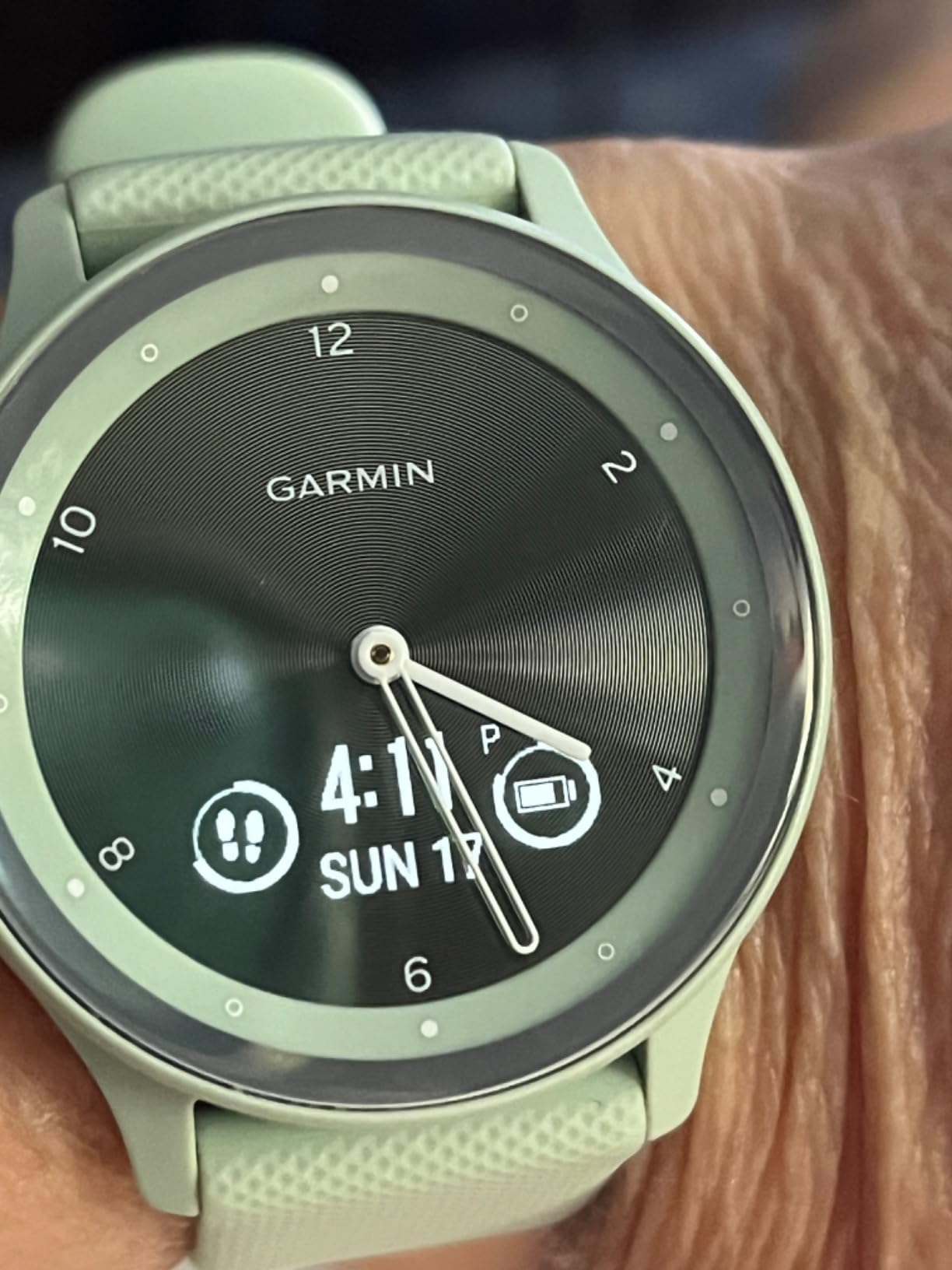 Garmin vivomove Sport, Hybrid Smartwatch, Health and Wellness Features, Touchscreen, Black customer photo 2