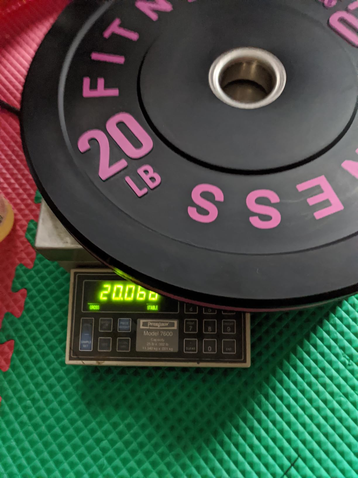 2 Inch Bumper Plates, 10-650lbs, Barbell Rubber Olympic Weight Plates Set for Home Gym, Strength Training & Weight Lifting, Multiple Options Colors customer photo 1