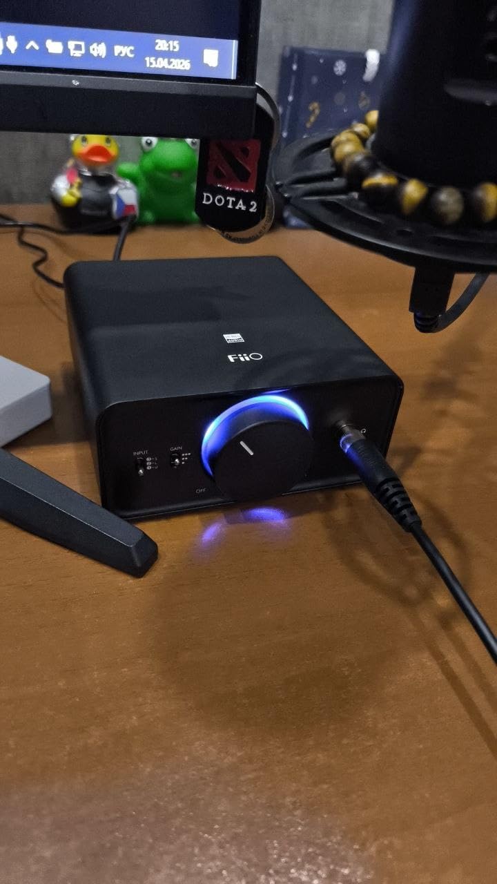 FiiO K5Pro ESS Amplifier Headphone Amps Stereo High Resolution Portable Desktop DAC 768K/32Bit and Native DSD512 for Home Audio/PC 6.35mm Headphone Out/RCA Line-Out/Coaxial/Optical Inputs (Black) customer photo 2
