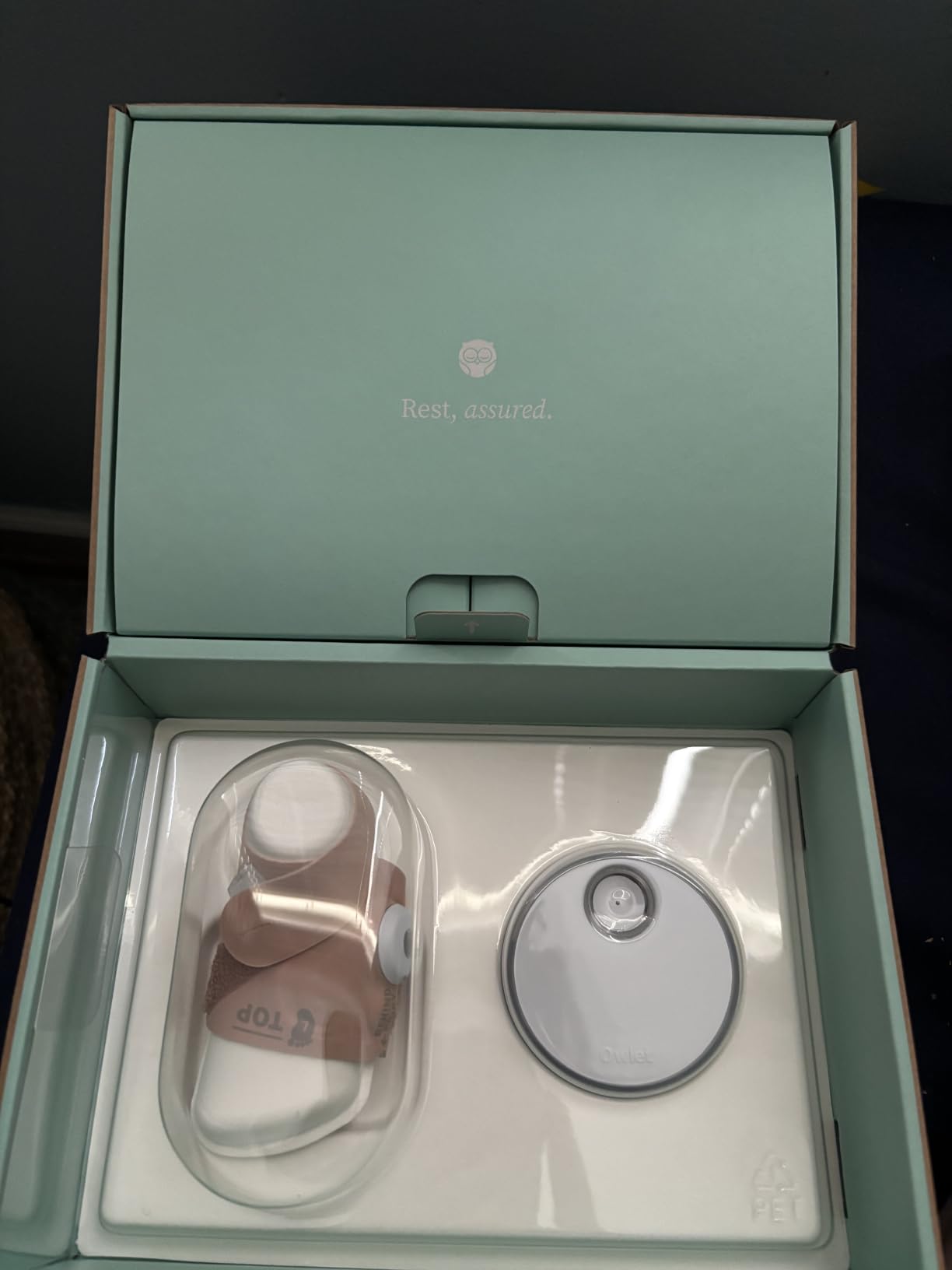 Owlet Dream Sock Smart Wearable Baby Monitor Tracks Heart Rate & Oxygen in Real Time Parents Receive Alerts, Sleep Insights & More via App - Mint customer photo 2