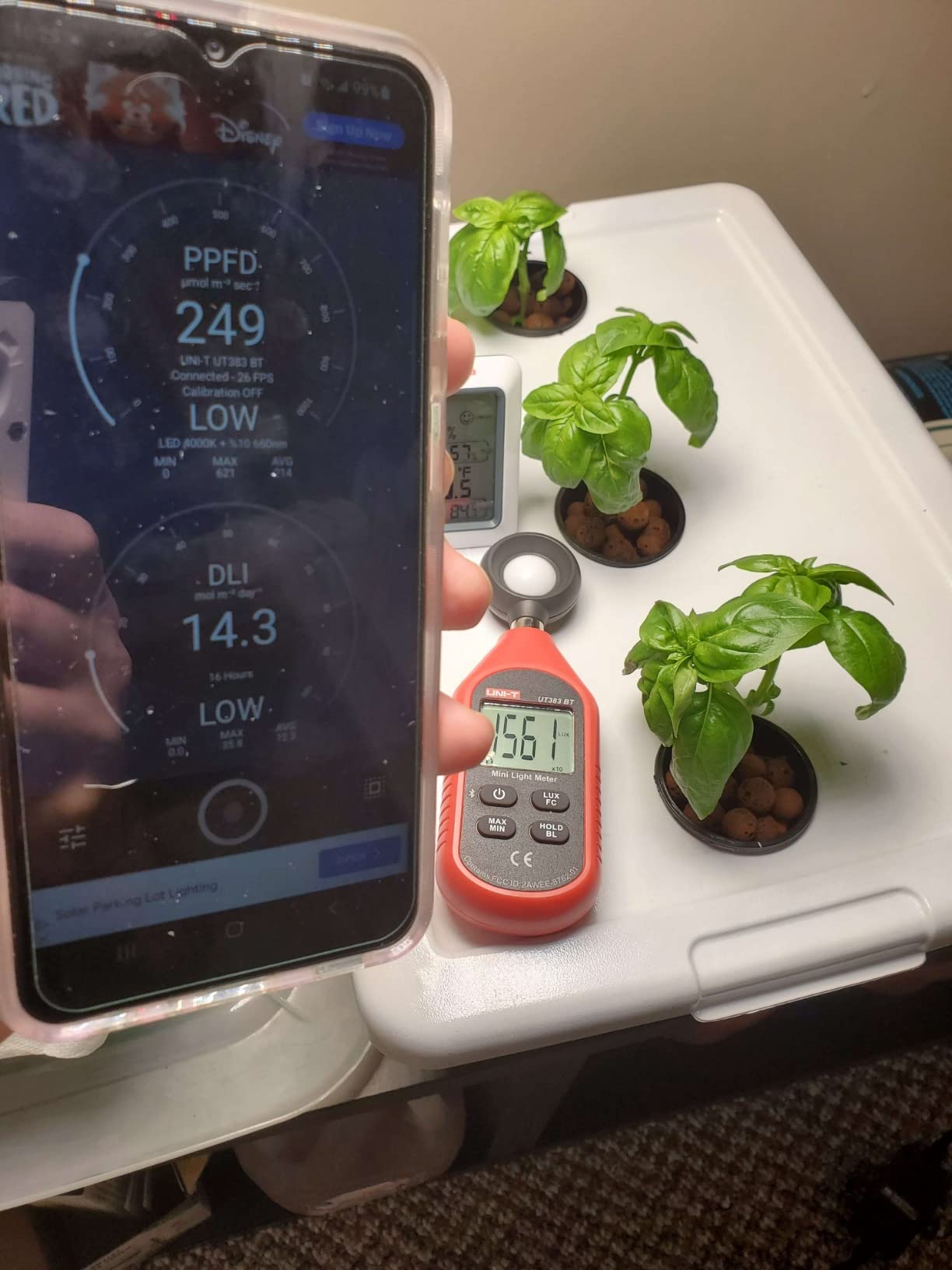 UNI-T Light Meter UT383BT Bluetooth Lux Meter Lumens Digital Illuminance Meter 0-199,900 Lux (0-18,500 FC) Foot Candles Luxmeter customer photo 2