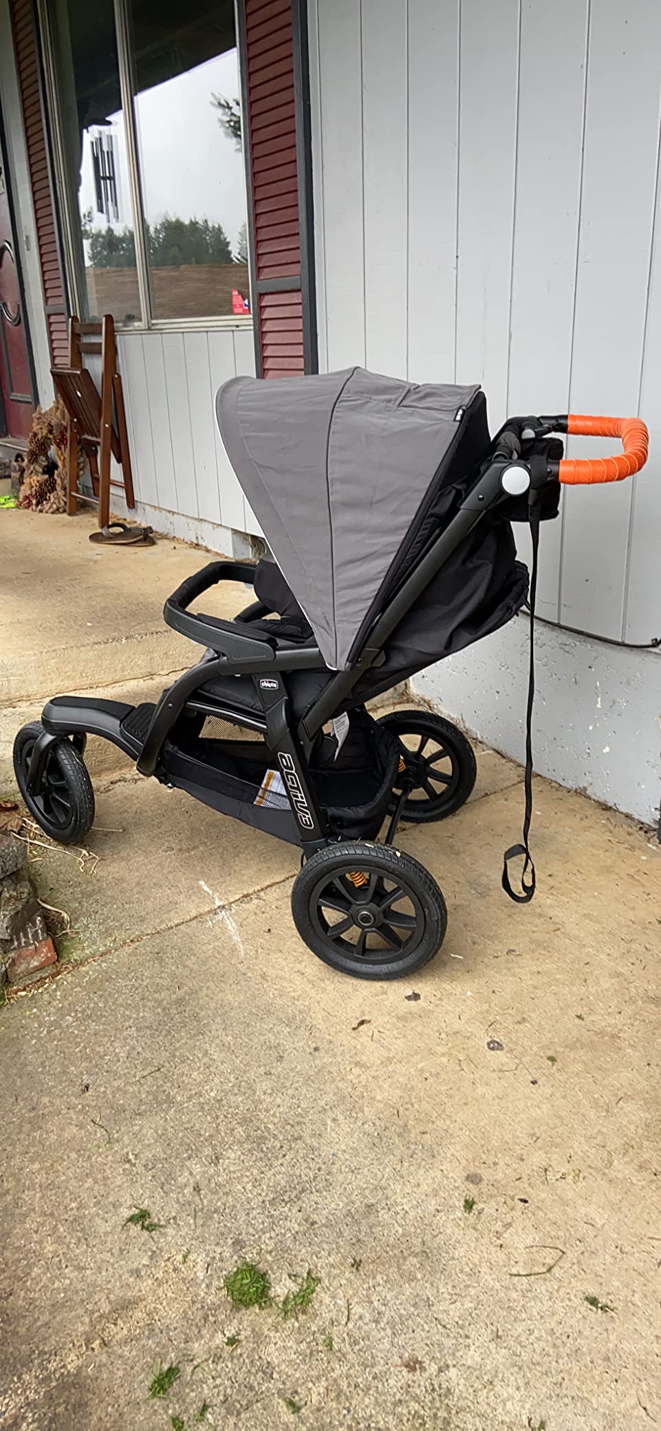 Chicco Activ3 Jogging Stroller, All-Terrain Stroller, Compatible with Chicco Infant Car Seats, Baby Travel Gear, Eclipse/Grey customer photo 2