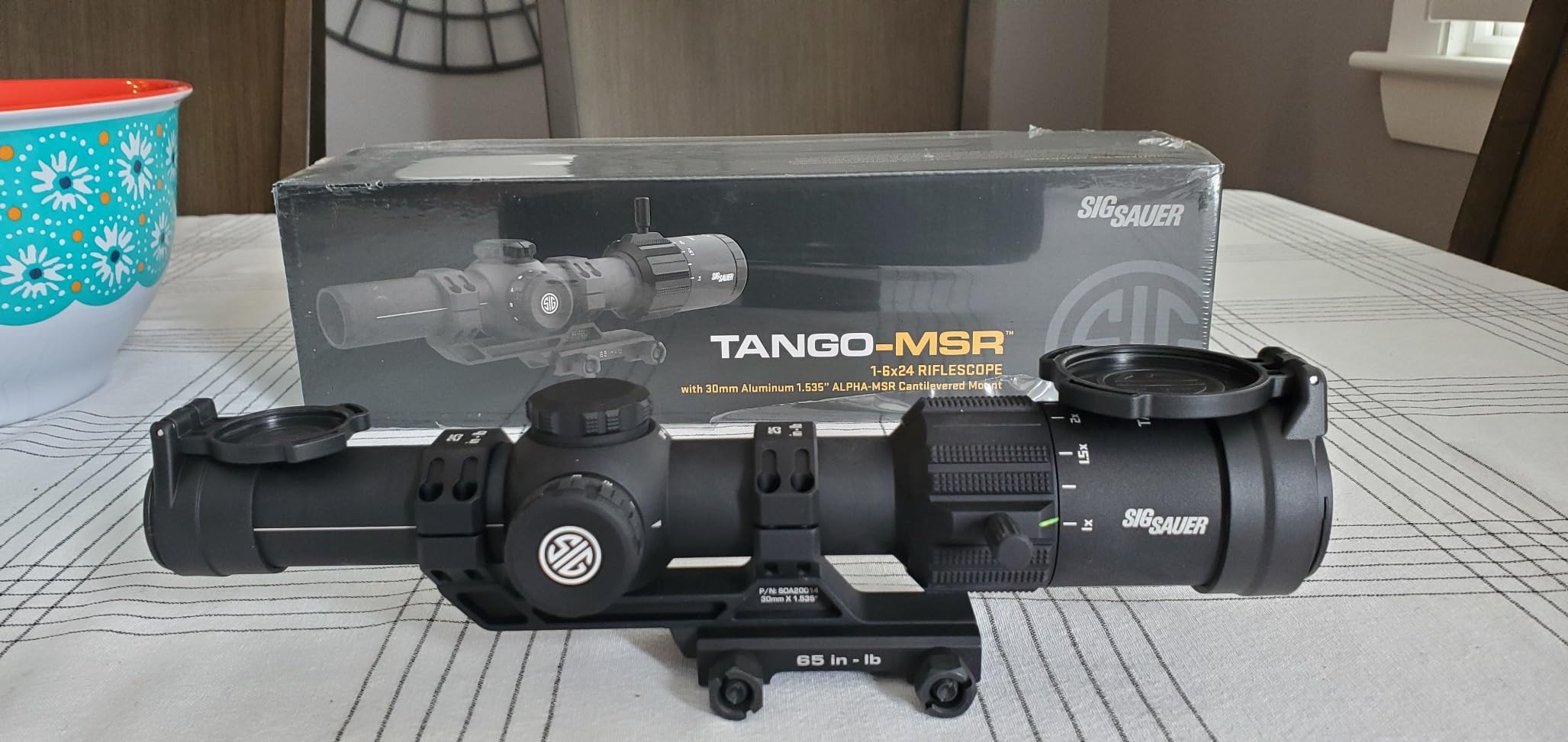 SIG SAUER Tango-MSR LPVO 1-6x24mm Waterproof Fogproof Rugged Tactical Hunting Rifle Scope | Second Focal Plane/SFP/F2 | Includes Alpha-MSR Aluminum Mount, Flip-Back Lens Covers customer photo 2