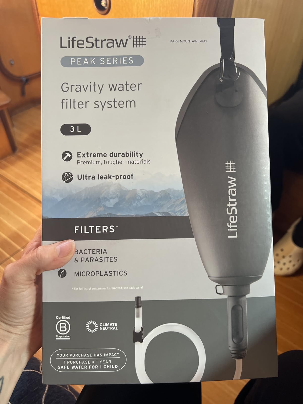 LifeStraw Peak Series Compact Gravity Water Filter System - 3L for Backpacking, Group Camping, Hiking and Travel customer photo 1