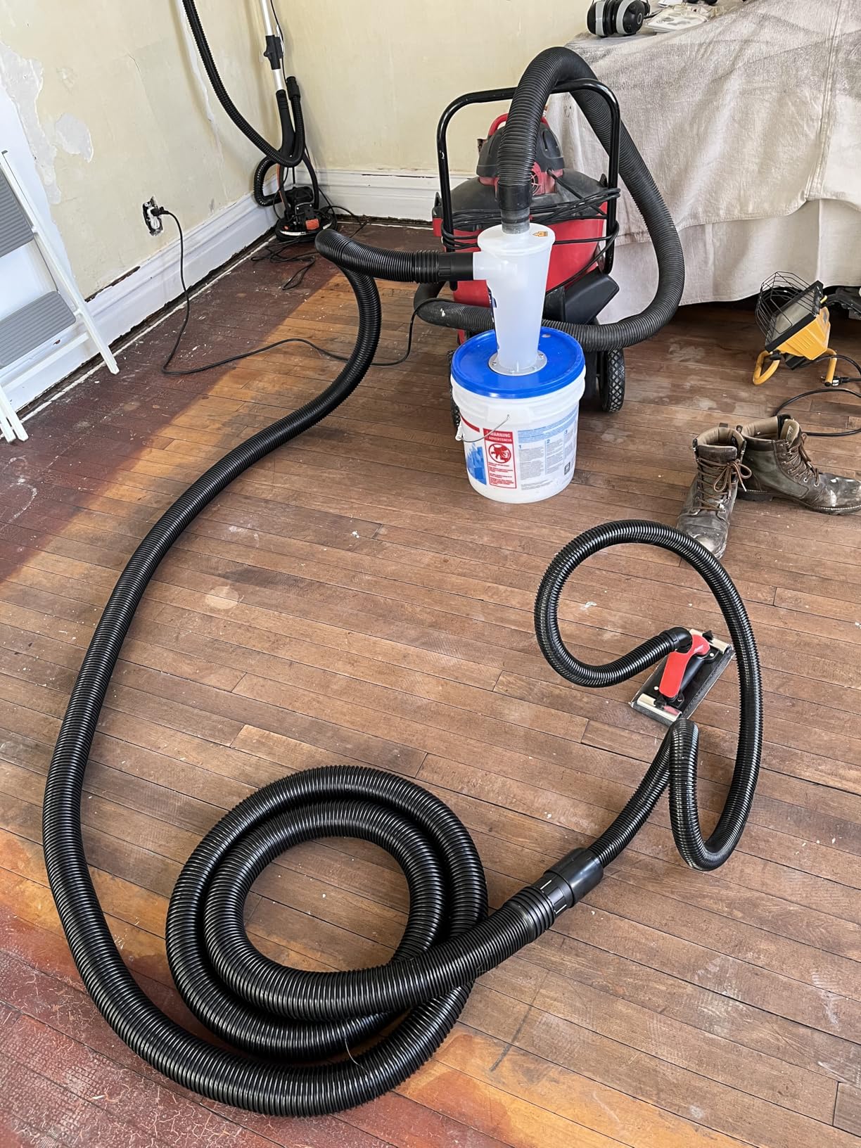 Goldblatt Dust Free Hand Sander, Dustless Drywall Vacuum Sander, with 6.5 ft Hose, Sanding Pad, Adapter customer photo 2