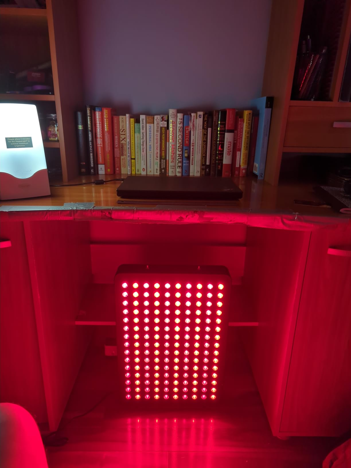 BestQool Red Light Therapy Device, 4 Wavelengths Full Body Near Infrared Red Light Therapy for Face, Elite Grade Dual Chip 150 LEDs, High Power Output Red Light Panel and Infrared Light Lamp. 250W. customer photo 2