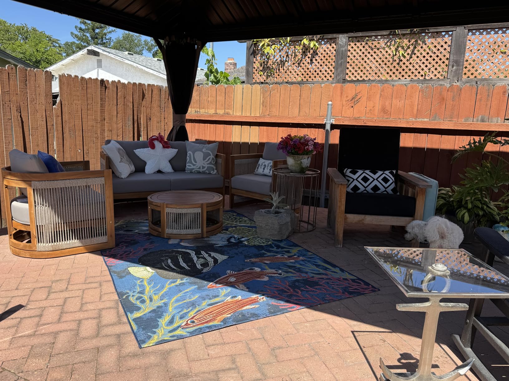 Alexander 10' x 12' Hardtop Gazebo, Aluminum Frame with Galvanized Steel Double Roof, Outdoor Permanent Pavilion with Curtains and Netting for Patio, Backyard, Deck, Lawn (Gray) customer photo 2