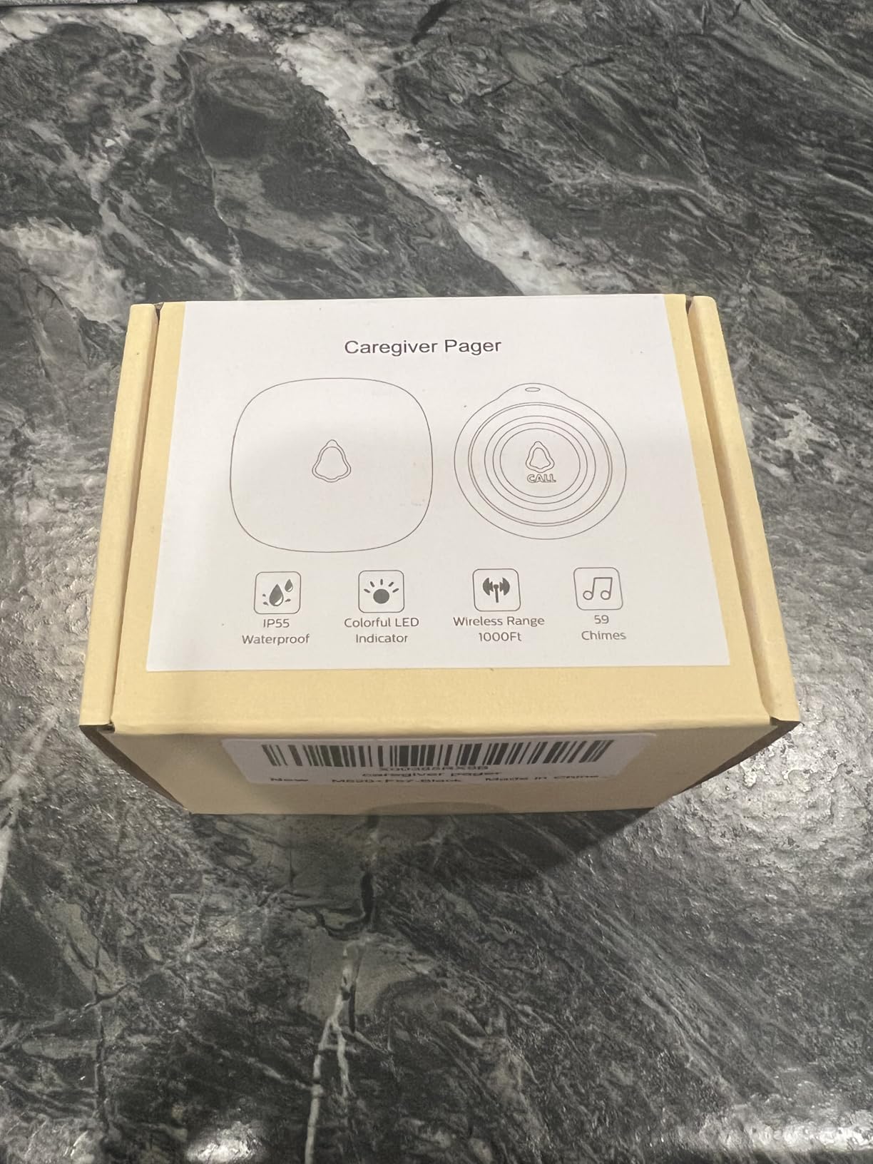Caregiver Pager, Wireless Call Button for Seniors/Elderly at Home, 1 SOS Button + 1 Receiver Medical Life Alert System, Emergency Panic Call Bell, Help Alarm for Nurse Calling & Patient Assistance customer photo 2