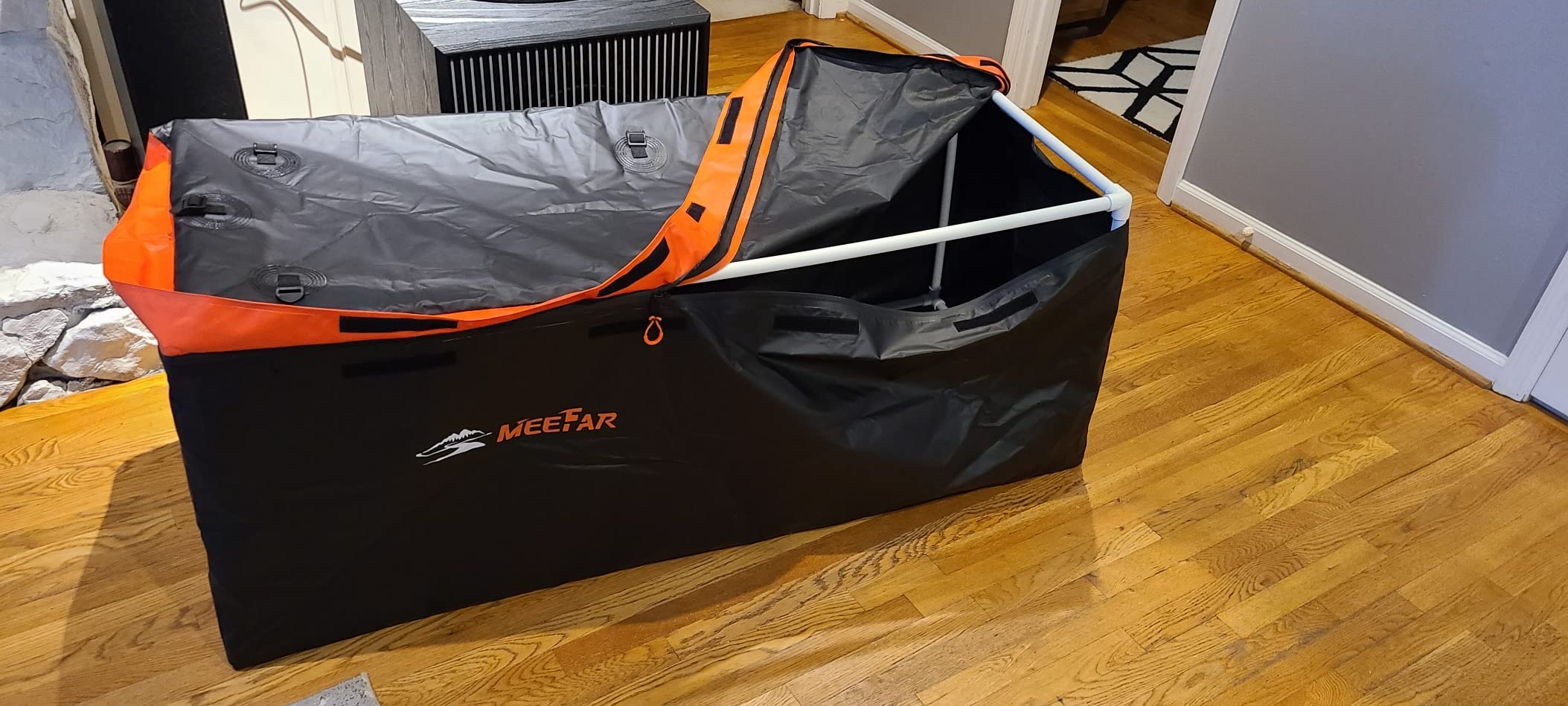 MeeFar Rooftop Cargo Carrier Car Roof Bag 21 Cubic Feet 100% Waterproof Car Top Carrier customer photo 2