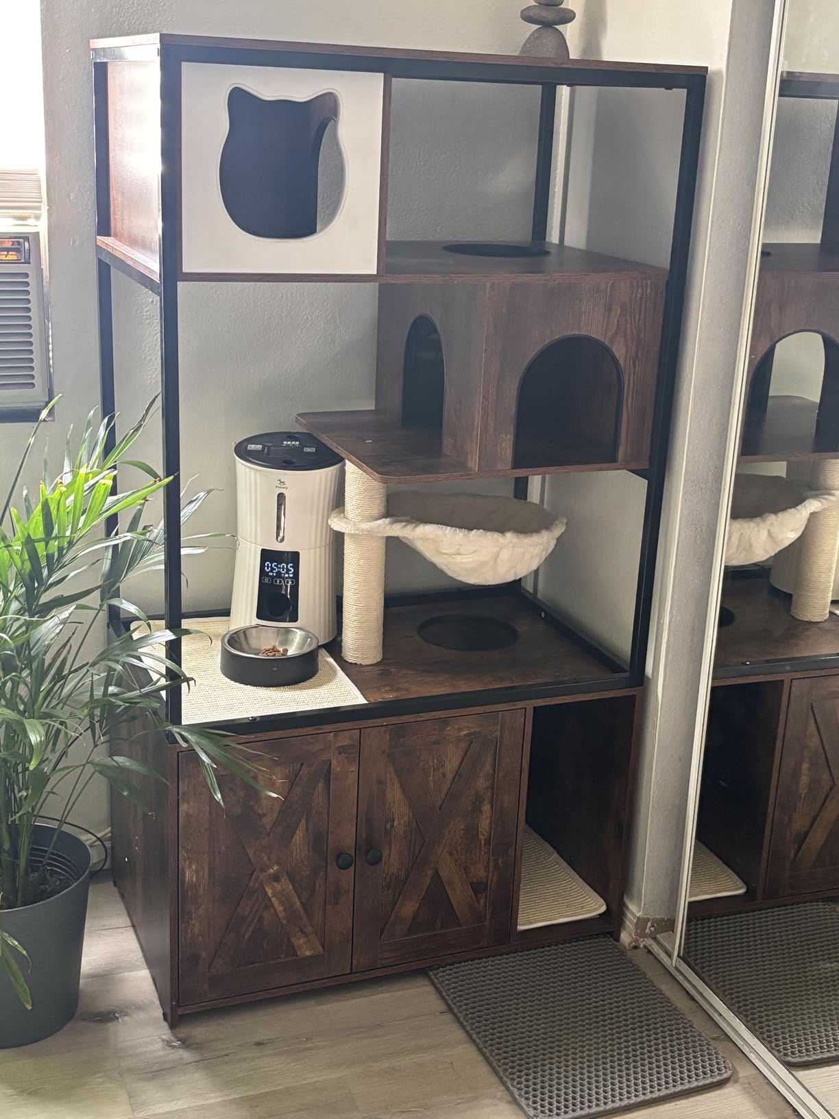 Petory Automatic Cat Feeders Wi-Fi - 4L Dry Food Dispenser for Cats and Dogs 10 Meals per Day Smart Pet Feeder with Desiccant Bag Dual Power Supply 10S Voice Recorder customer photo 2