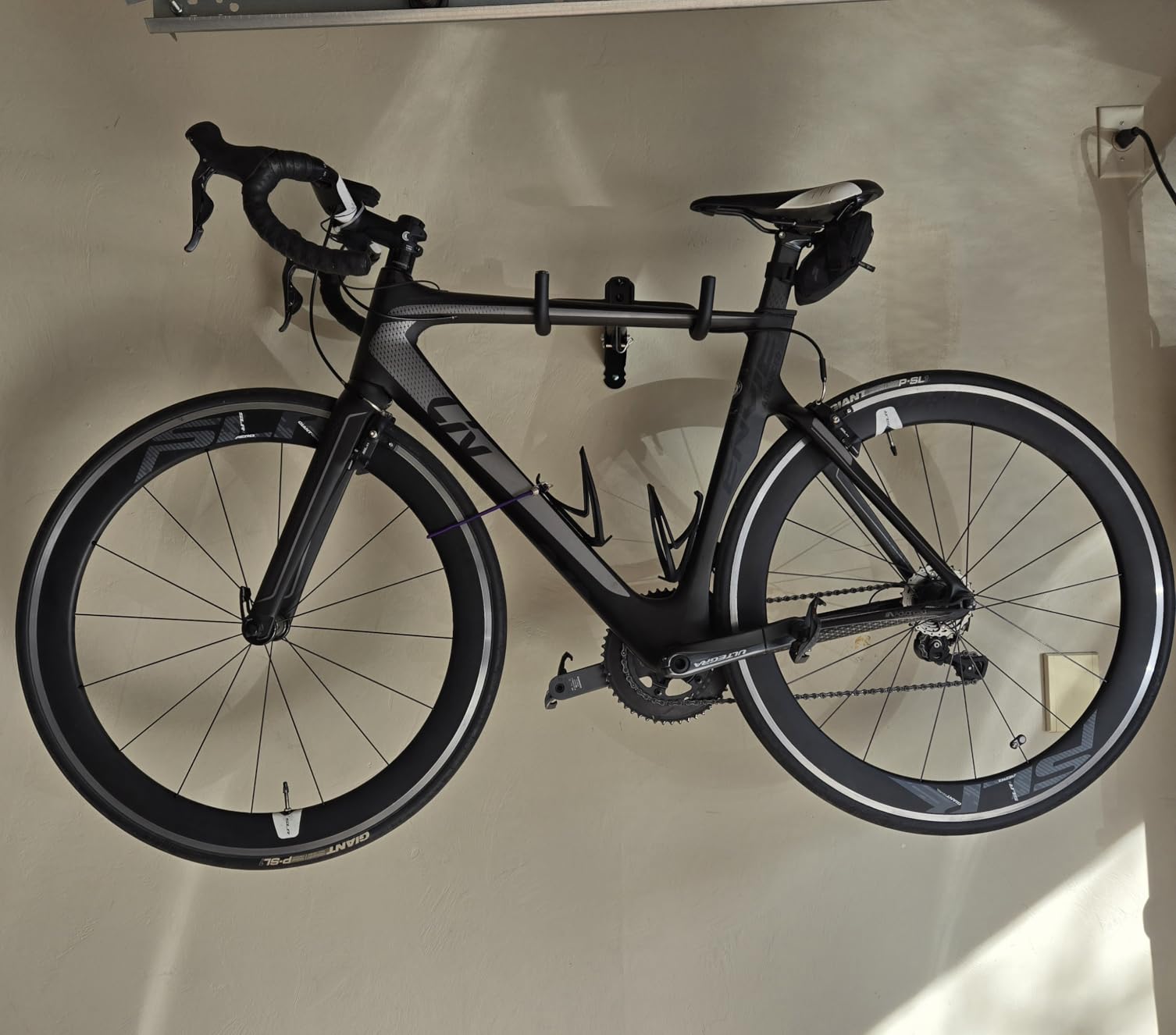 Gootus Bike Wall Mount Hanger - Horizontal Bicycle Indoor Storage Rack | Cycling Wall Mounted Holder Hook - Hang Your Road, Mountain or Hybrid Bikes in Garage or Home customer photo 2