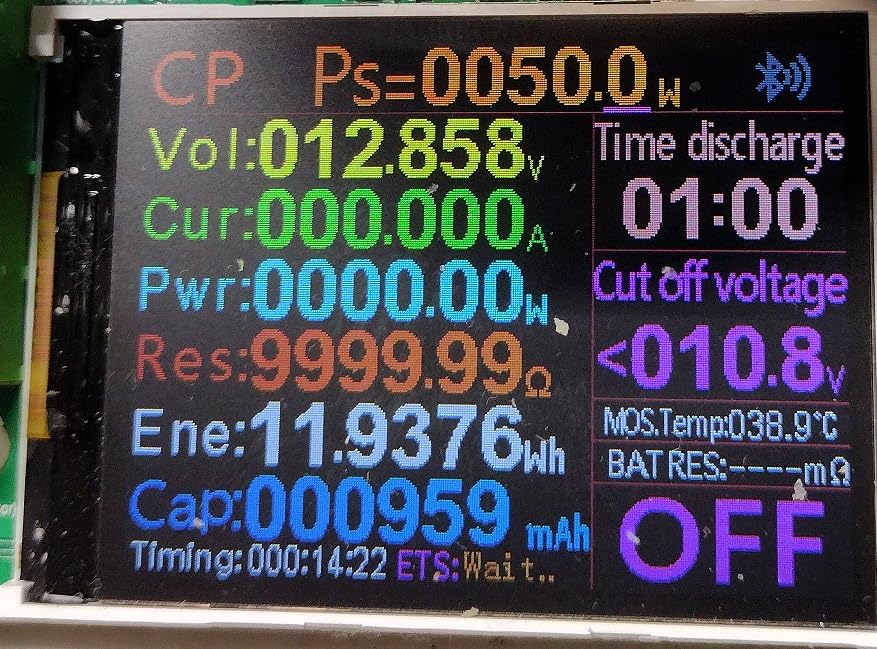 180W DC Electronic Load Tester, USB Load Tester, Lithium Battery Capacity Tester, Color Screen Data Monitoring, Constant Current and Constant Voltage, etc. 4 Working Modes customer photo 2