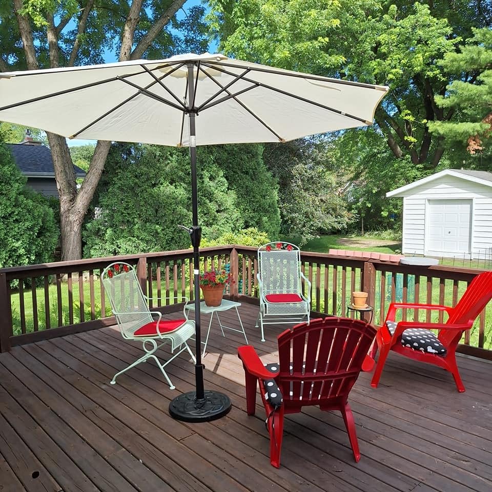Simple Deluxe 9' Patio Umbrella Outdoor Table Market Yard Umbrella with Push Button Tilt/Crank customer photo 2