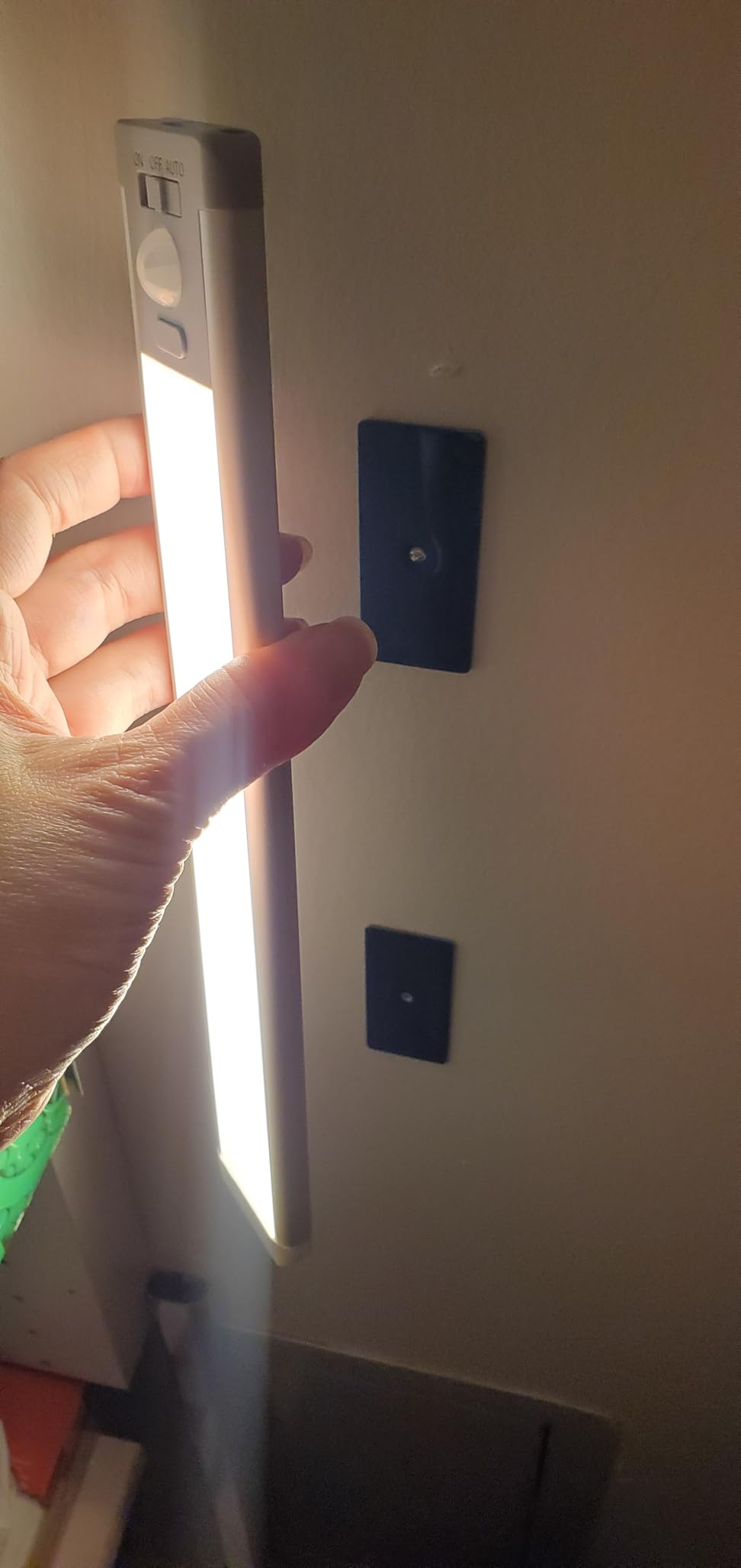 MCGOR 10inch Under Cabinet Lighting, 2 Pack Rechargeable Motion Sensor Light Indoor, 5 Levels Dimmable Magnetic Closet Lights, Wireless Under Counter Lights for Kitchen, Stairs customer photo 2