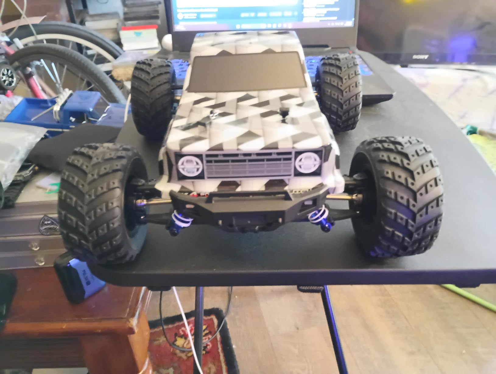 HAIBOXING 1/12 Scale Brushless RC Cars 903A, 4X4 Off-Road RC Monster Truck with Fast Remote Control of 55KM/H Top Speed, Hobby Grade RTR RC Vehicles All Terrain for Adults, Boys customer photo 1