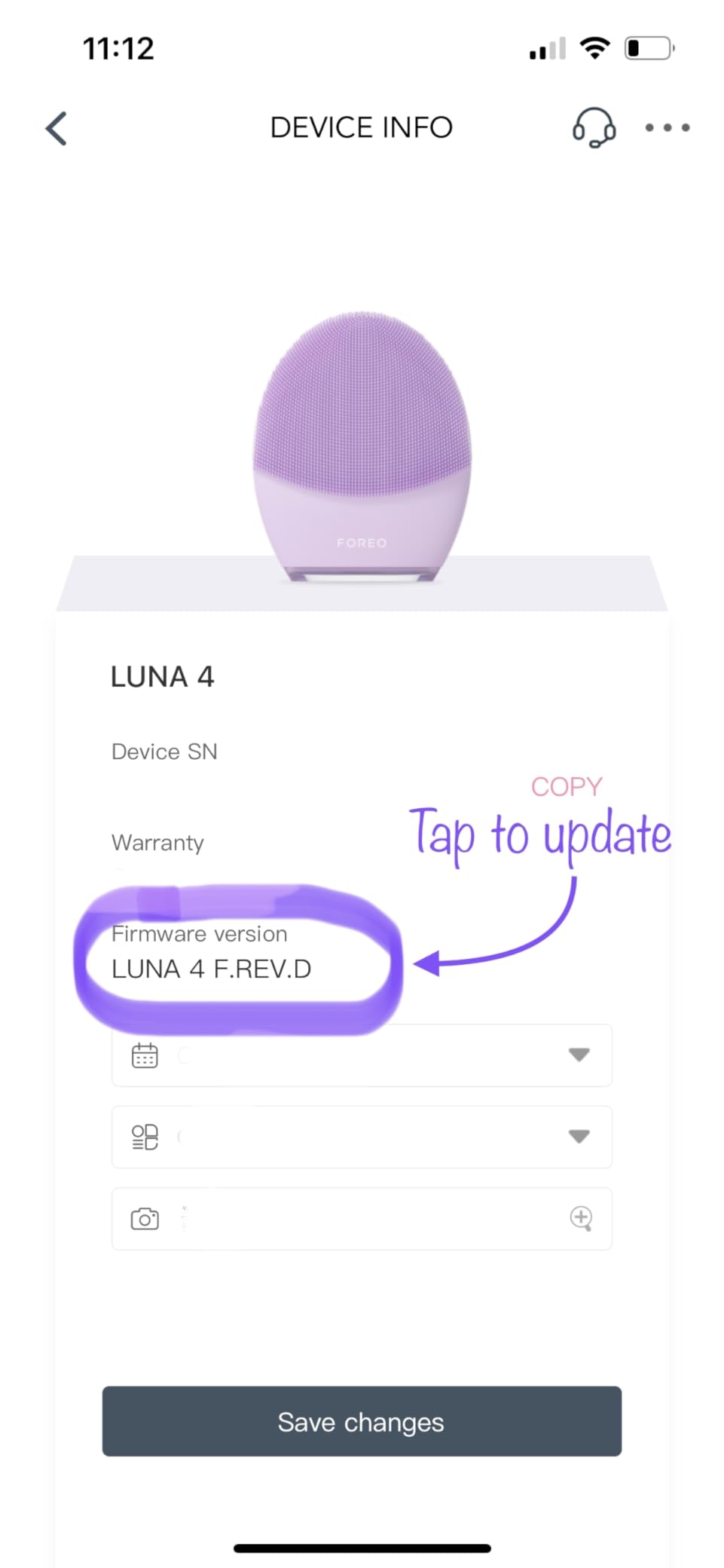 FOREO LUNA 4 Face Cleansing Brush - Firming Face Massager - Anti Aging Care - Enhances Absorption - Simple Skin Care Tools - Sensitive Skin customer photo 2