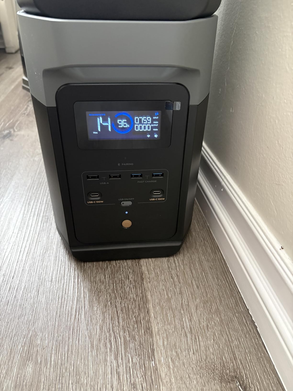 EF ECOFLOW Solar Generator Delta 2 with 220W Solar Panel, 1024Wh LFP(LiFePO4) Battery, 1800W AC/100W USB-C Output, Fast Charging Portable Power Station for Home Backup Power, Camping & RVs customer photo 2