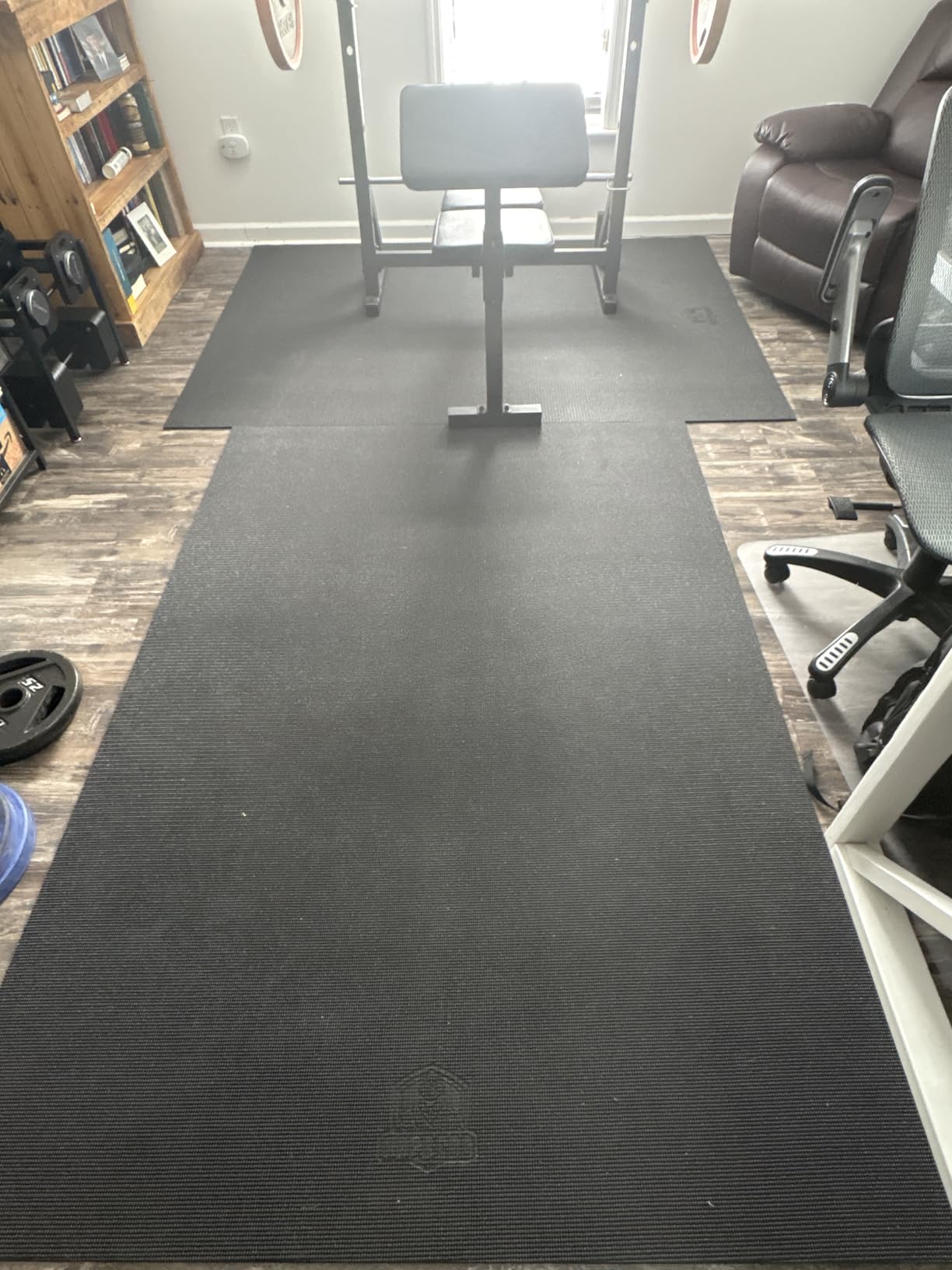 HAPBEAR Large Exercise Mat-7'x5'/6'x8'/6'x9'/6'x10'/6'x12'x8mm(1/3