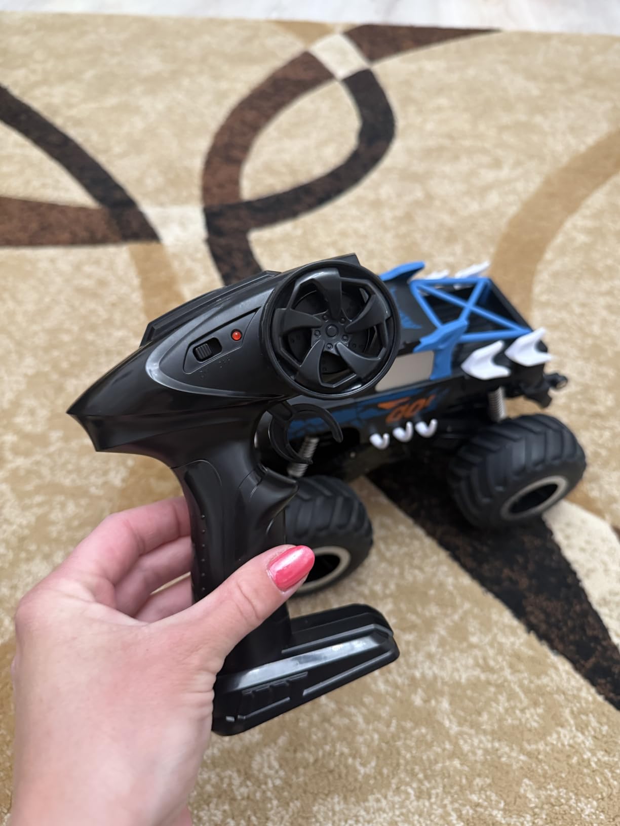 Threeking 1:16 Waterproof Monster Truck Toys RC Cars Amphibious Remote Control Car Trucks 4WD All Terrain Off-Road Pickup Toy for 6 7 8 9 10 11 12 Year Old Boys Girls Kids Gifts Presents customer photo 2