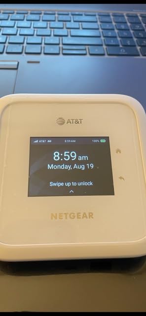 NETGEAR Nighthawk M6 5G WiFi 6 Mobile Hotspot Router (MR6110) - Blazing Fast Wireless Hotspot Router, Unlocked, Certified with AT&T - White (Renewed) customer photo 1