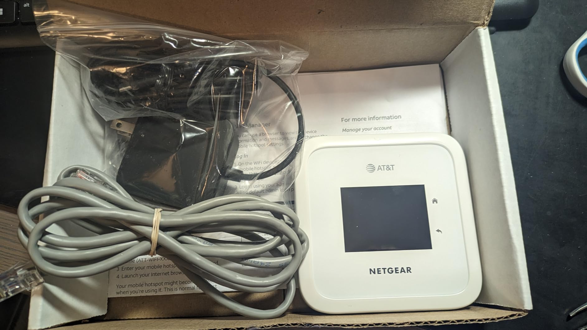 NETGEAR Nighthawk M6 5G WiFi 6 Mobile Hotspot Router (MR6110) - Blazing Fast Wireless Hotspot Router, Unlocked, Certified with AT&T - White (Renewed) customer photo 2