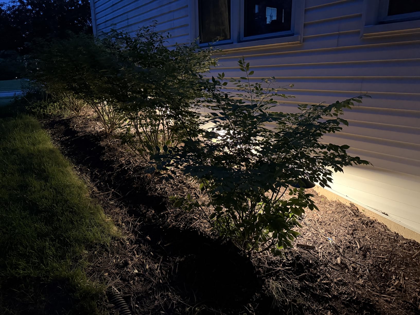 SUNVIE Low Voltage Pathway Lights LED Landscape Lights Low Voltage 3W 12-24V 3000K Landscape Lighting Cast-Aluminum Waterproof Landscape Path Lights for Yard Walkway Garden ETL Listed Cord, 4 Pack customer photo 2