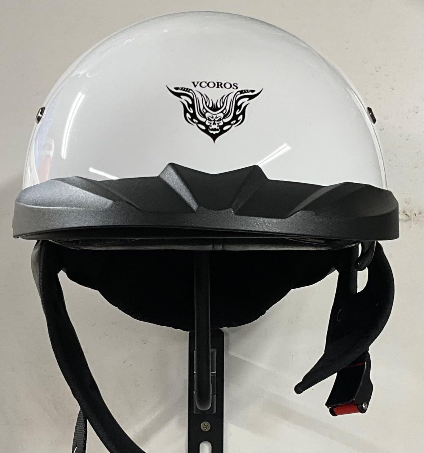 VCOROS VHF04 Half Helmet Adult Retro Open Face Motorcycle Helmets | Vintage Cruiser Motorcycle Helmet Retractable Sun Visor DOT customer photo 1