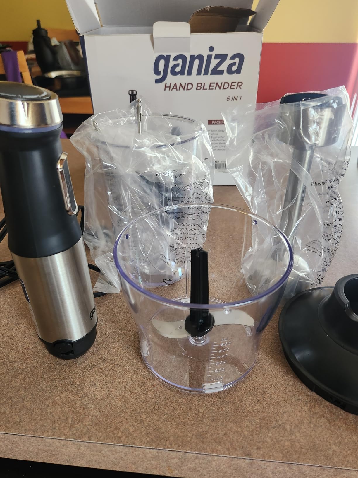 Ganiza Immersion Blender 5 in 1 Hand Blender Max 1000W Heavy Duty Motor customer photo 2