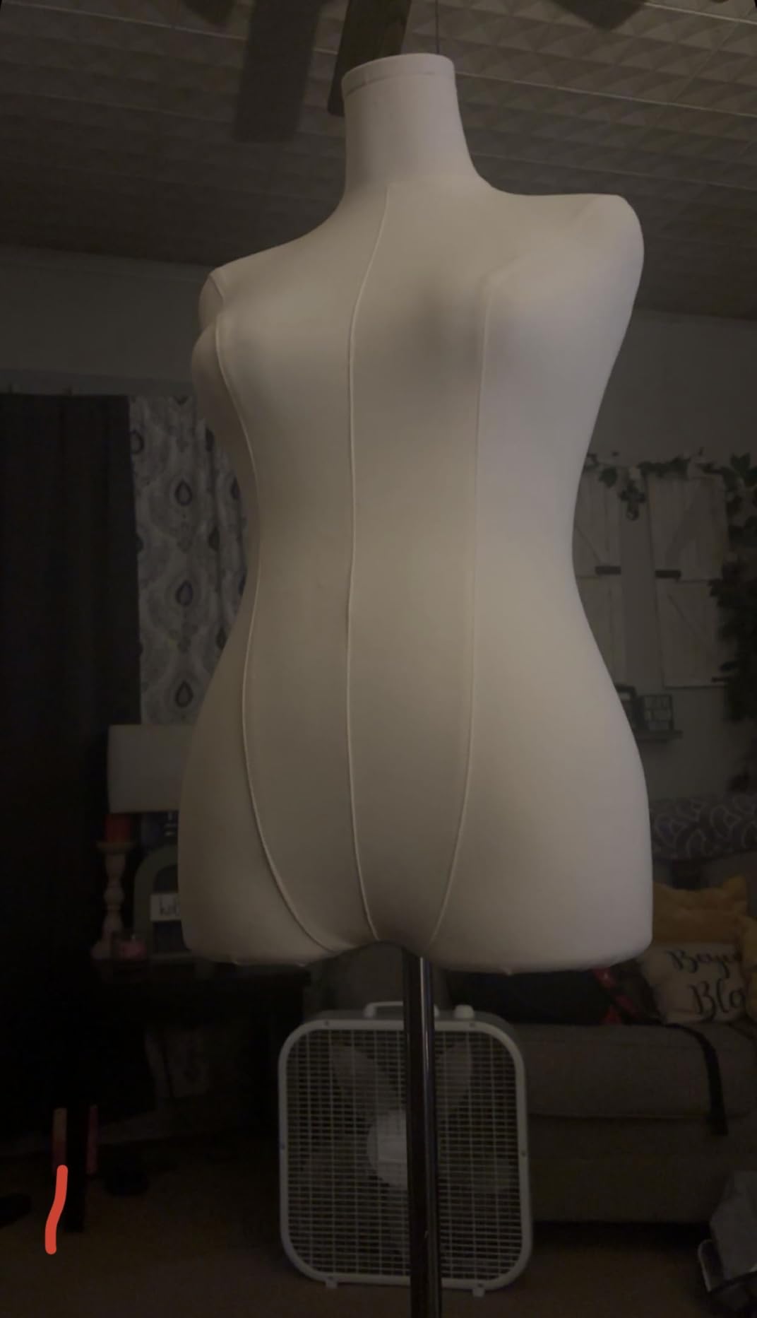 Female Mannequin Torso Women Dress Forms for Sewing Manicanequin Body High Stability Gold Metal Stand for Clothing Dress Jewelry Display Adjustable Height 50