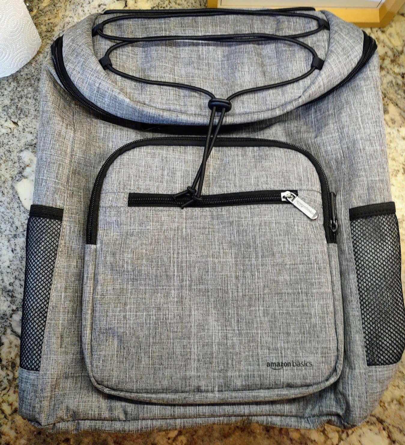 Amazon Basics Insulated Cooler Backpack, Leak-Proof, 30 Can Capacity, Portable Soft Sided Cooler, Keeps Cold for Hours, Gray customer photo 1