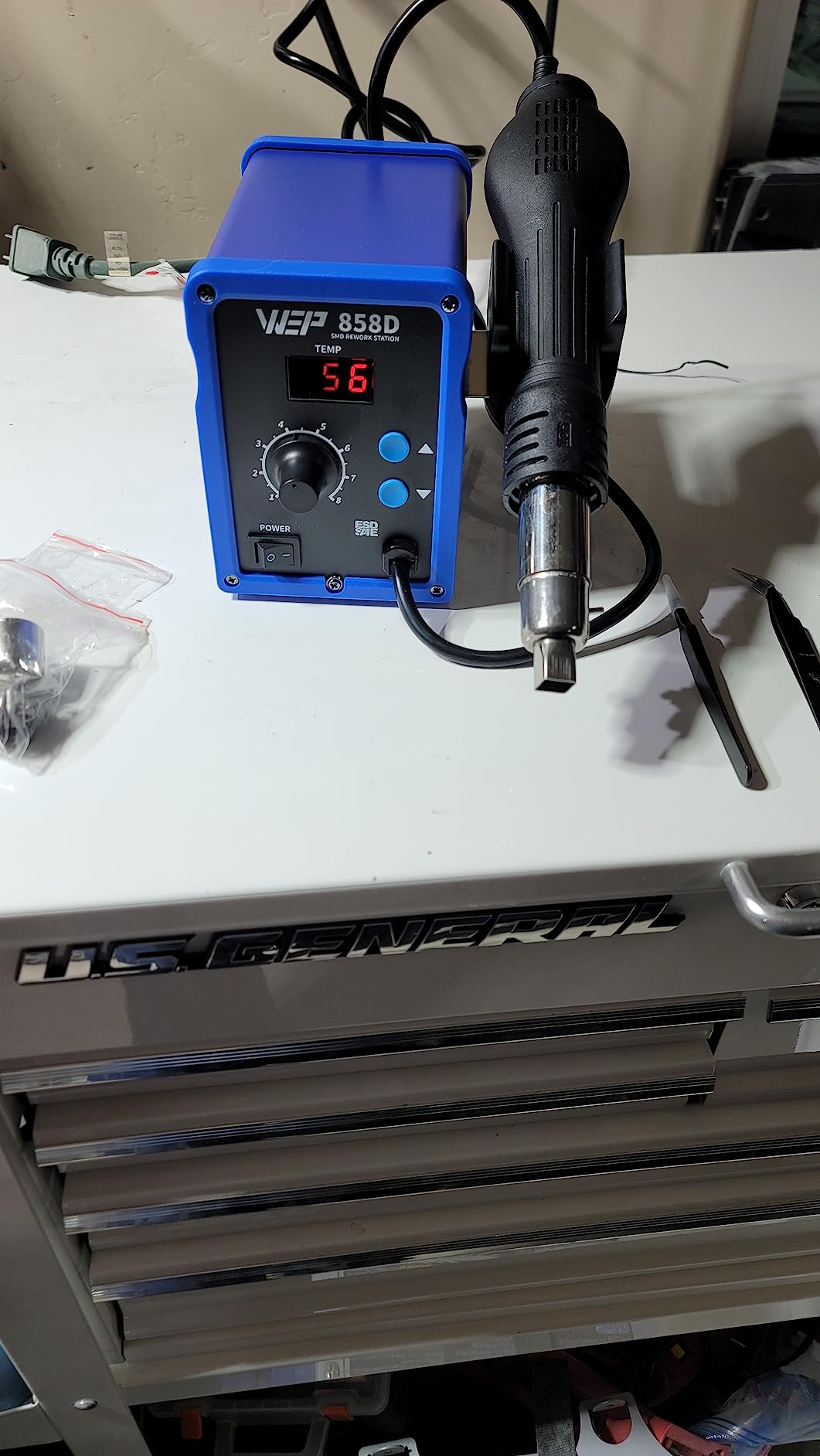 WEP 858D Hot Air Rework Soldering Station with Temperature Control, Adjustable Air Volume customer photo 1