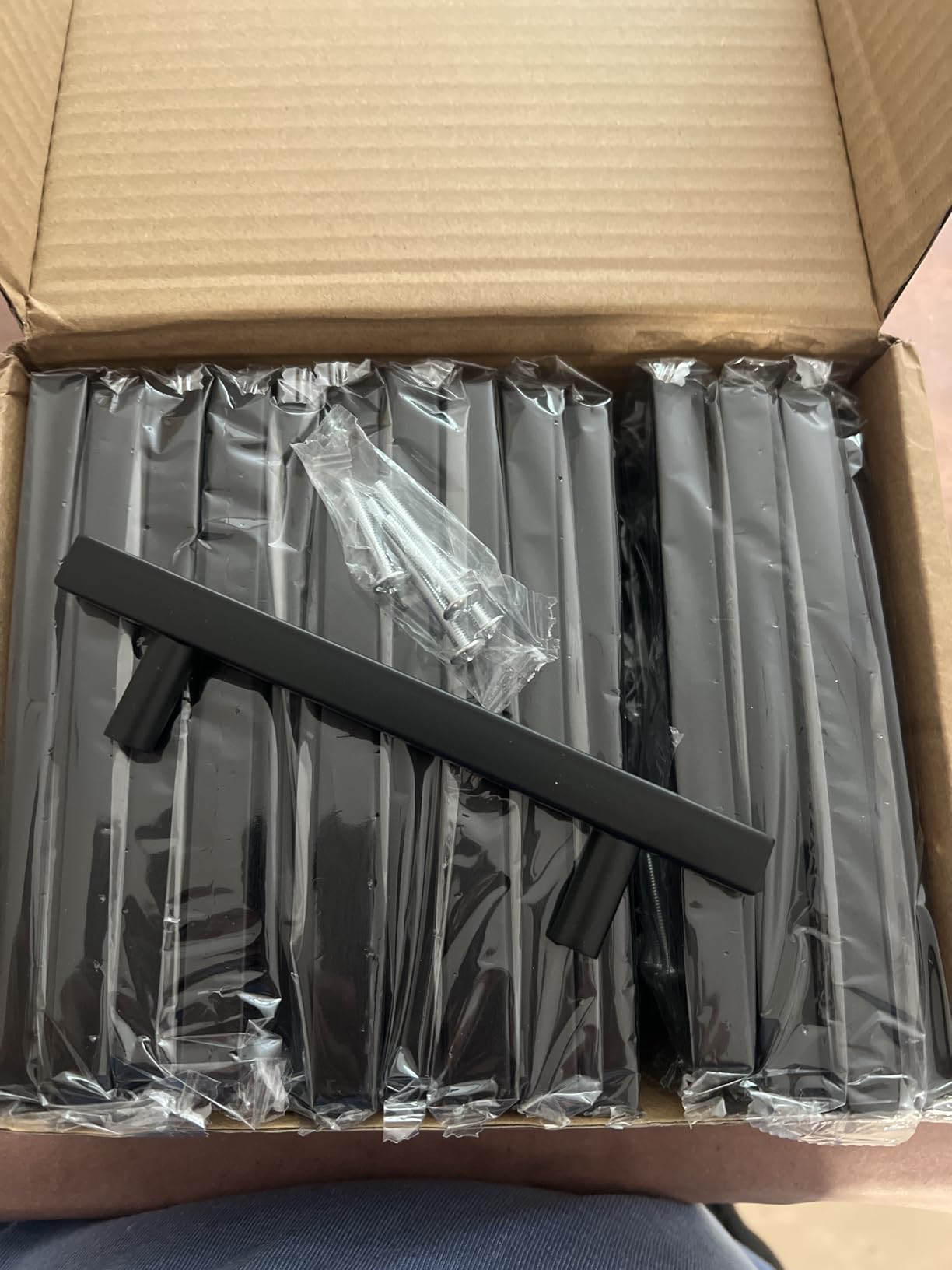 AEEKEL 30 Pack Square Cabinet Handles Matte Black Drawer Pulls 5