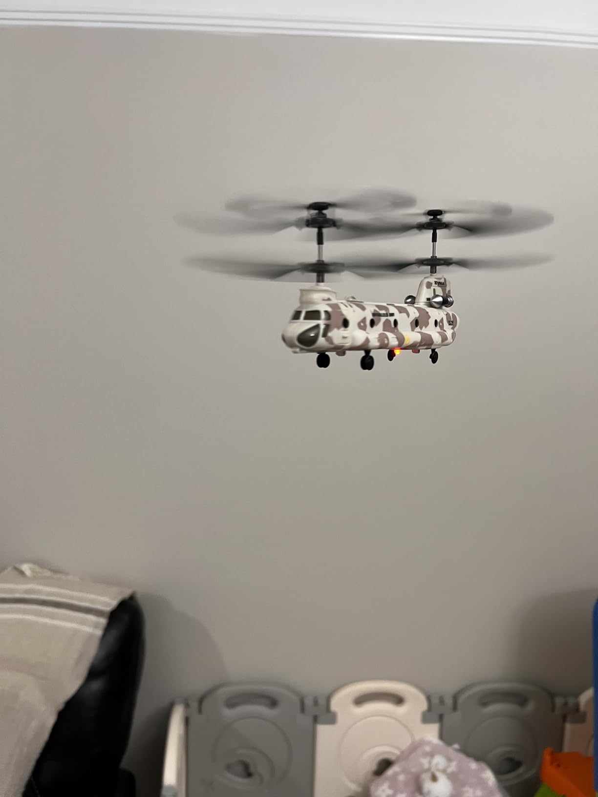 SYMA Remote Control Helicopter, S52H Military Transport RC Helicopter with Altitude Hold, One Key take Off/Landing, LED Light, Low Battery Reminder, Army Toys for Kids and Military Fans customer photo 2