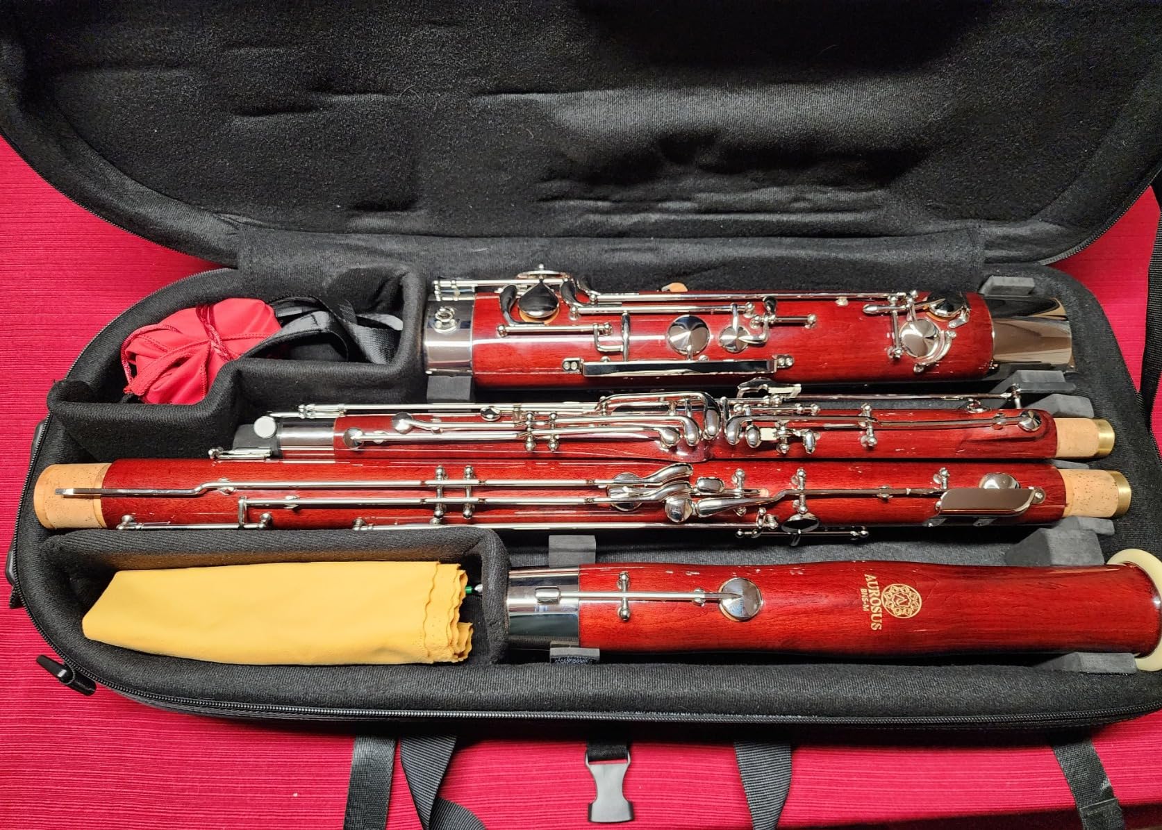 BNS-M maple wood bassoon c key full german key system with nickel plating whisper and lock key woodwind instrument with high grade case accessories for student to intermediate instrument customer photo 1
