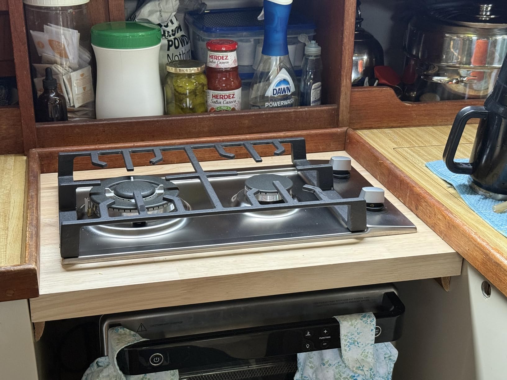 30 Inch Gas Cooktop, 5 Burners Built in Gas Stove Top, NG/LPG Convertible Propane Cooktop, Auto Ignition, Stainless Steel Surface, Cast Iron Grates, Thermocouple Protection, ETL customer photo 1