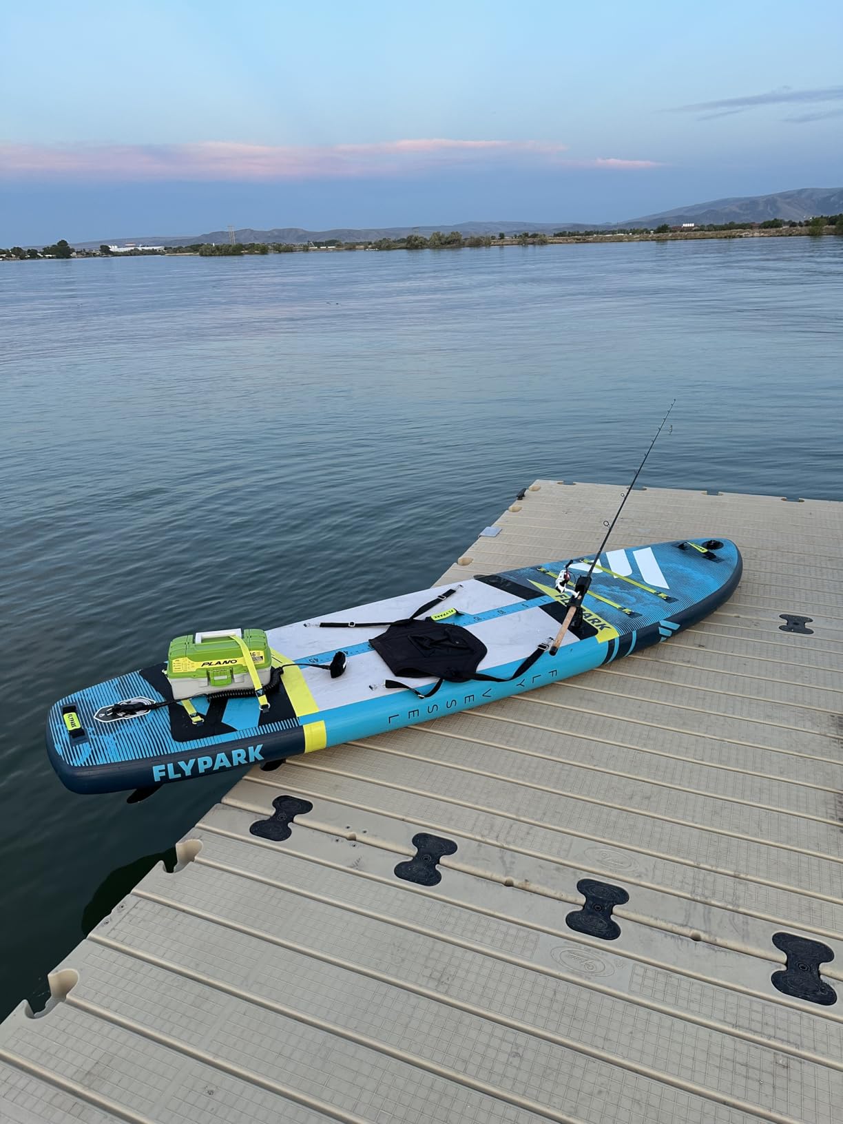 Flypark 10'8/11'x35'' Fishing&Family Stable Inflatable Paddle Boards, Extra Wide SUP Paddleboard Inflatable, 430lb/3 People, Stand Up Paddle Board for Adults, Camera Mount, Shoulder Strap, Rod Holder customer photo 1