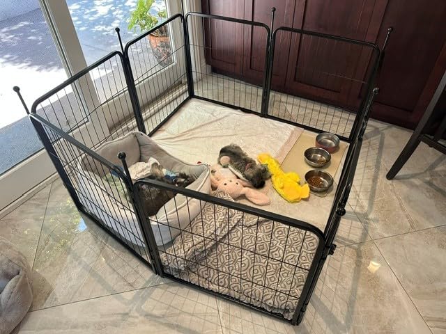 FXW Rollick Unleashed Dog Playpen for Indoor, Yard, RV Camping, 24 inch 8 Panels for Small and Puppy Dogs, Black customer photo 1