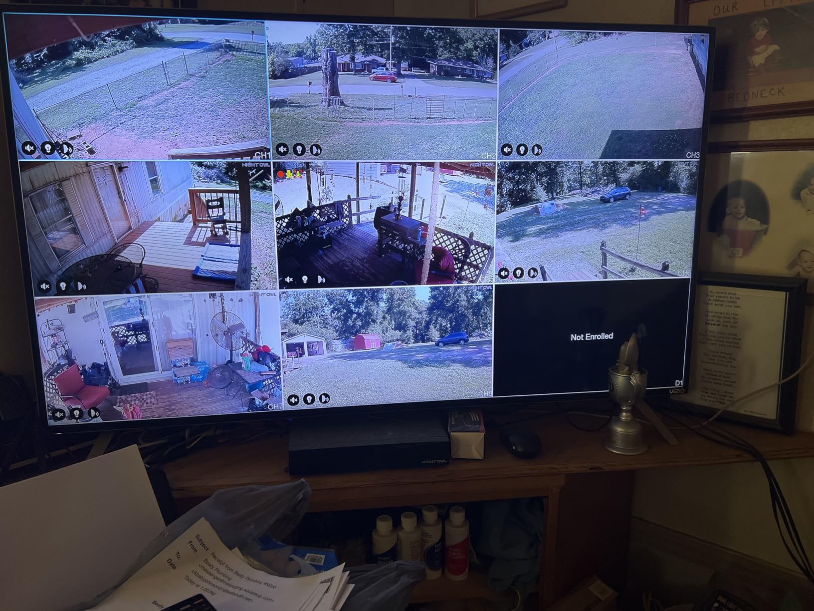 Night Owl 2-Way Audio 12 Channel DVR Video Home Security Camera System with (8) Wired 2K HD Indoor/Outdoor Deterrence Cameras and 2TB Hard Drive (Add up to 4 More Wi-Fi Cameras) customer photo 1