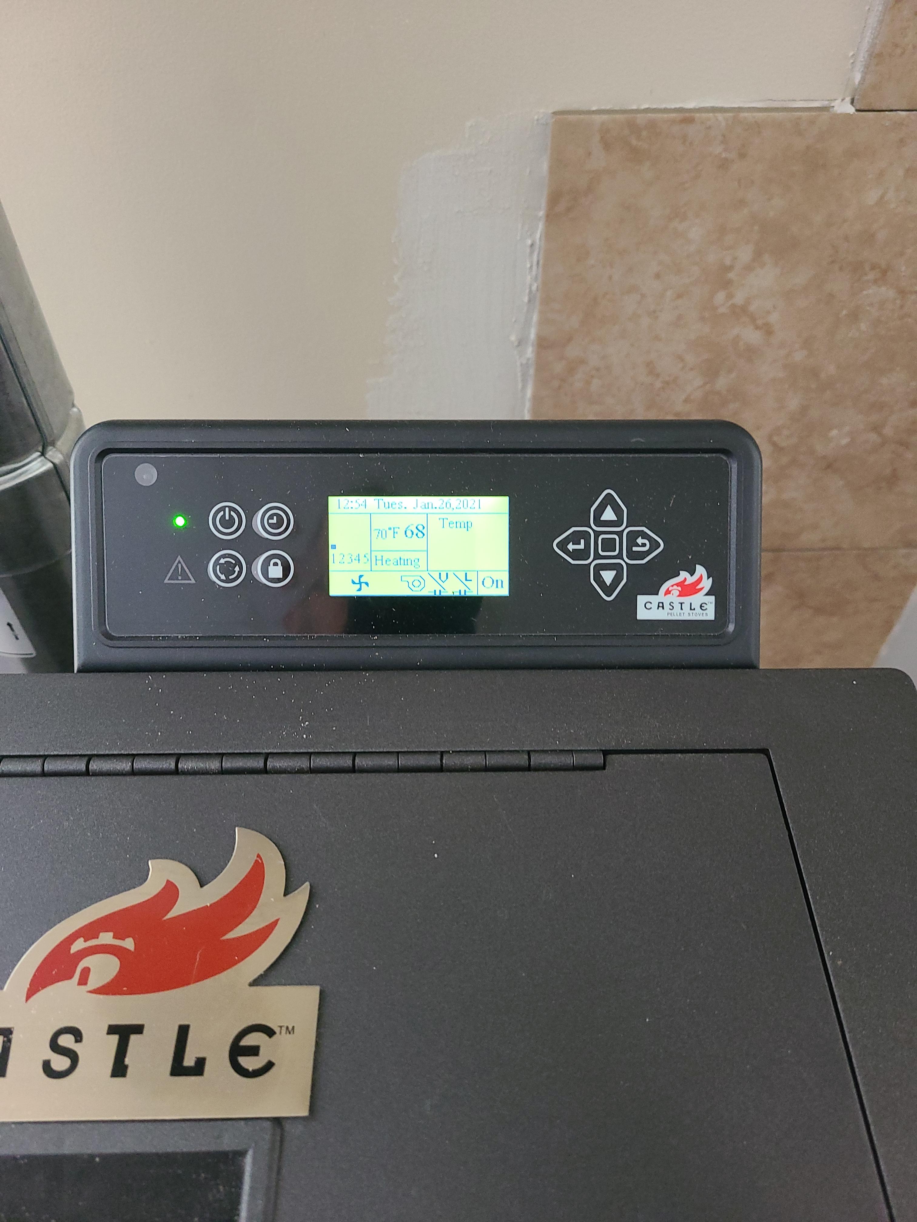 Castle 41278 Serenity Pellet Stove, 1,500 Sq Ft. Heating Capability, Smart Controller, 40lb Hopper customer photo 2