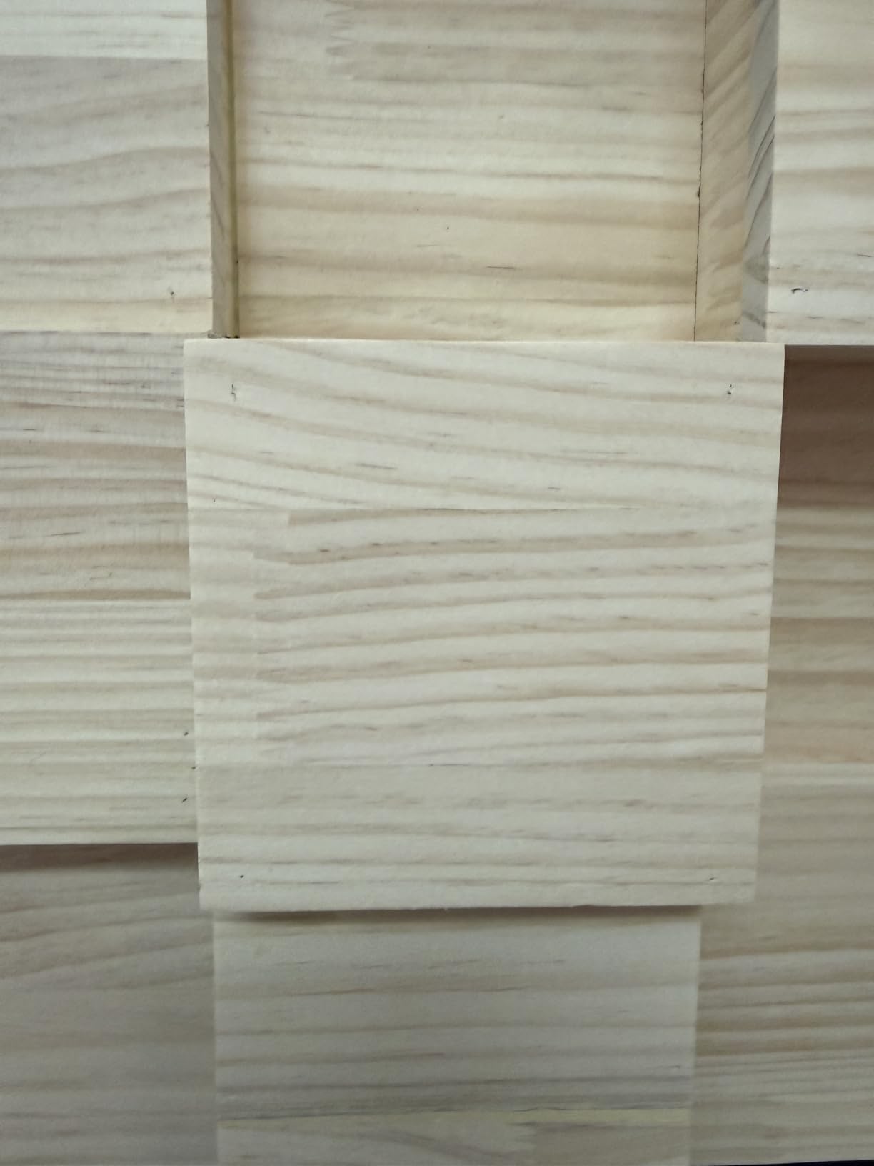 Wood Acoustic Sound Diffuser - 23.6x23.6x3.2 Inches Acoustic Wall and Ceiling Panel for Music Studio Theater customer photo 2