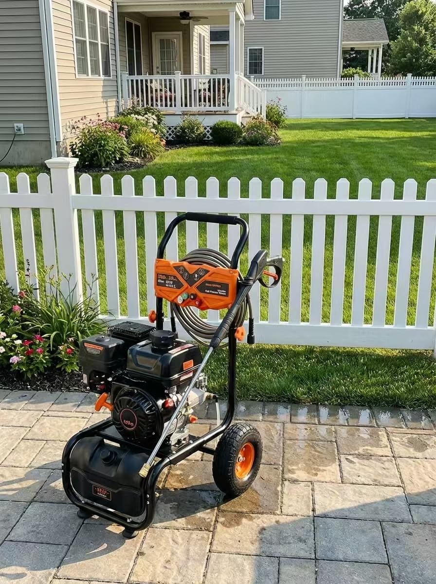 3500PSI Gas Pressure Washer, 2.3GPM Gas Powered High Pressure Washer with 212CC Engine, 4 Adjustable Nozzles, 25 ft High Pressure Hose customer photo 1