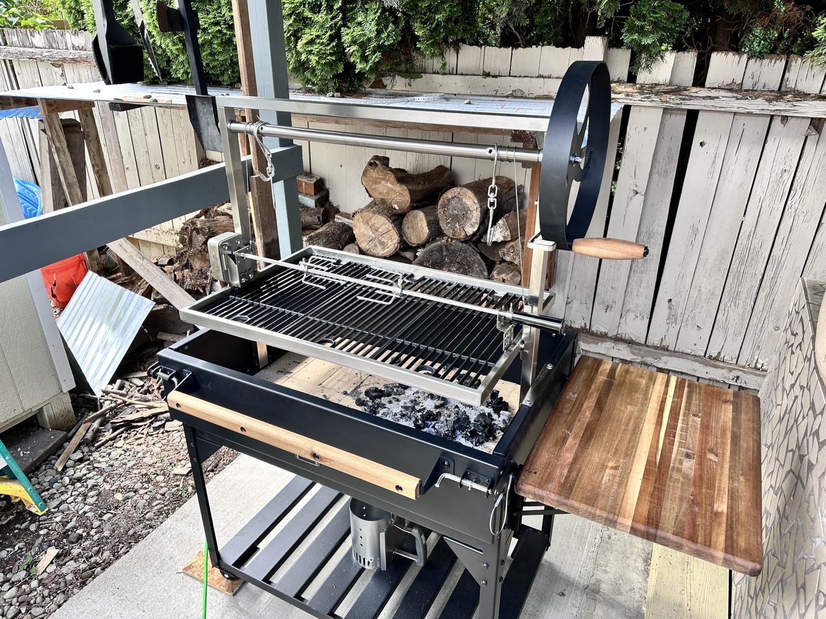 TURBRO Stainless Steel Rotisserie Kit for Gas Grills with A Cookbox up to 39