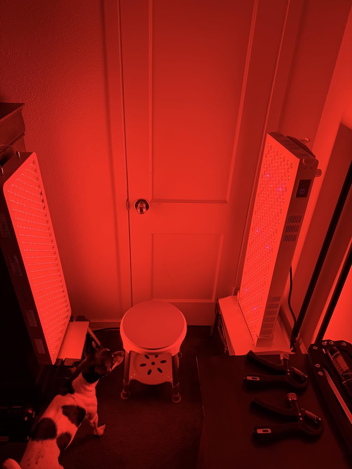 BestQool Red Light Therapy Panel, 4 Wavelengths Full Body Infrared Light Therapy, 300 Elite Grade Dual Chip LEDs, FSA-HSA Red Light Device at Home, Ideal for Body, Face. Modular Design. customer photo 2