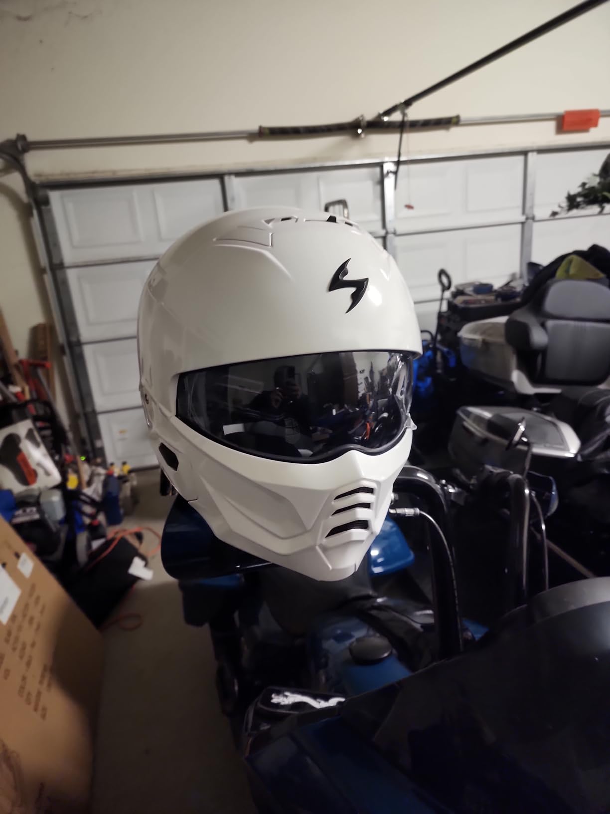 ScorpionEXO Covert 2 Open Face 3/4 Full Mode Motorcycle Helmet Bluetooth Ready Speaker Pockets Interchangeable Mouth Cover DOT Approved customer photo 1
